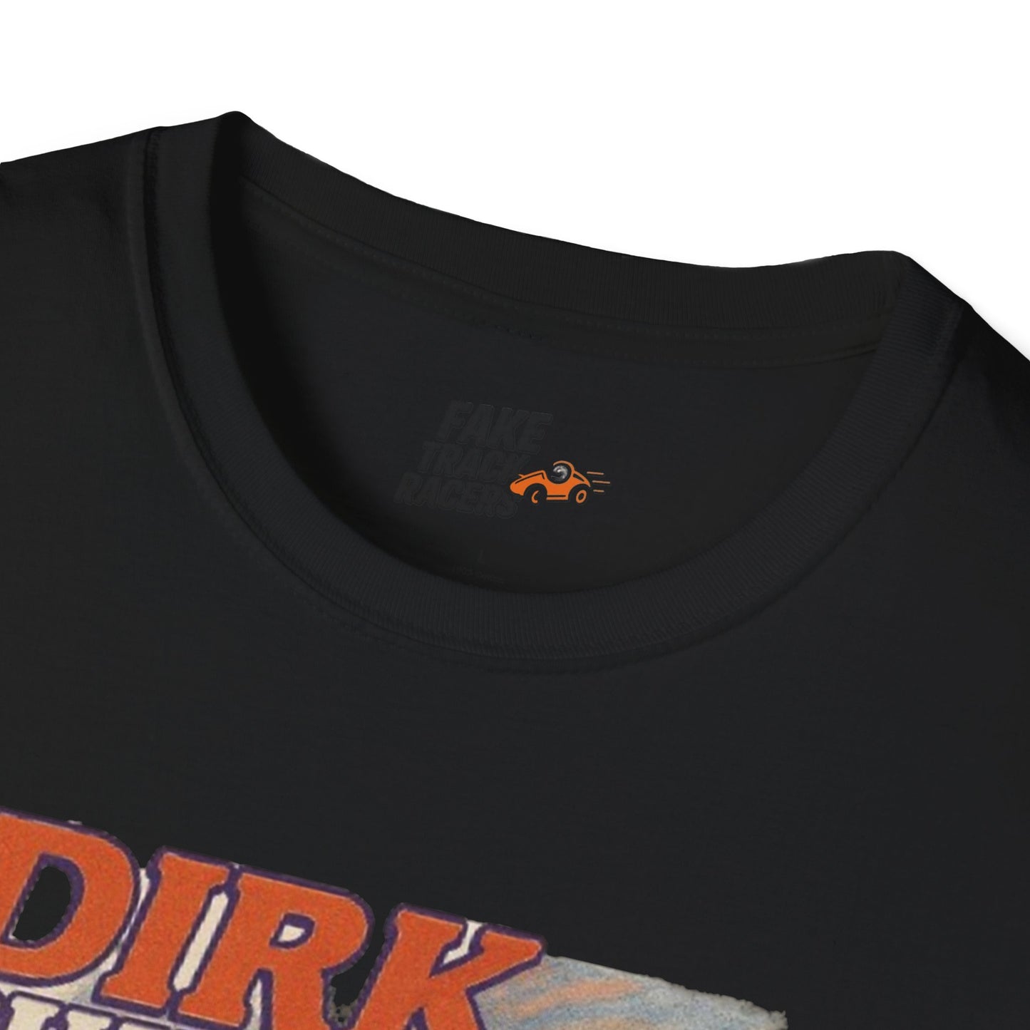 Vintage Style 90s Racing Tee DIRK CHUPWIPER DZ Fake Track Racers