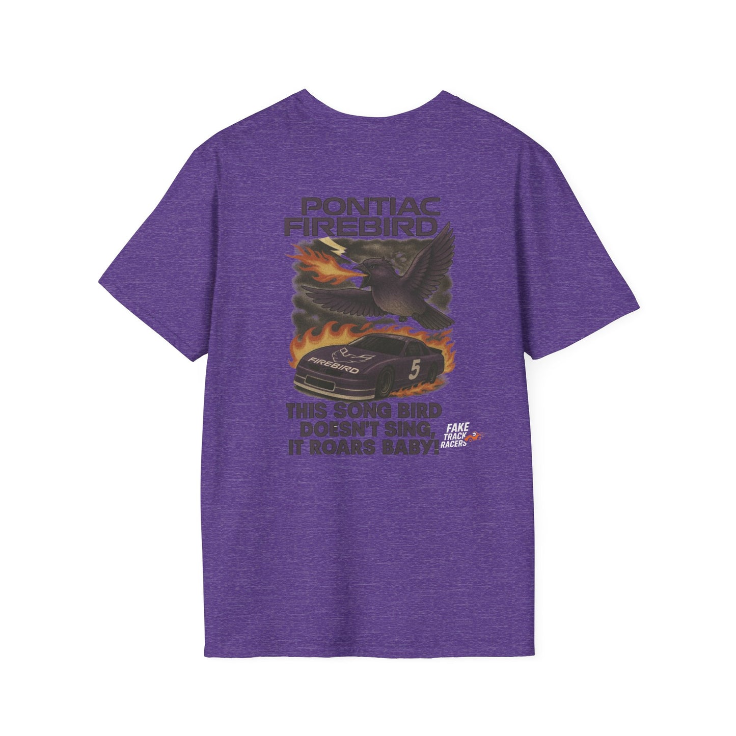 Vintage Style 90s Racing Tee Shirt BURT NIGHTINGALE Song Bird Fake Track Racers