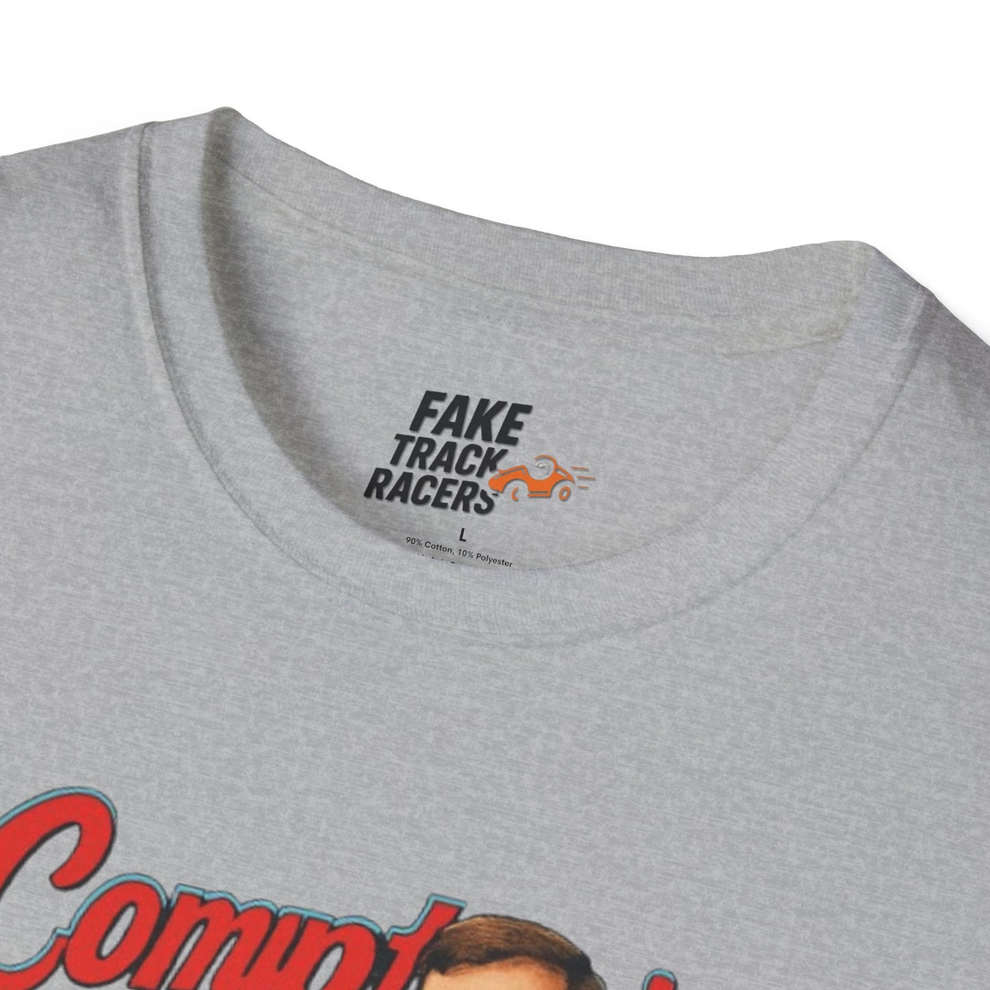 Vintage Style 90s Racing Tee Shirt GERONIMO LaFEET Comptons Fake Track Racers