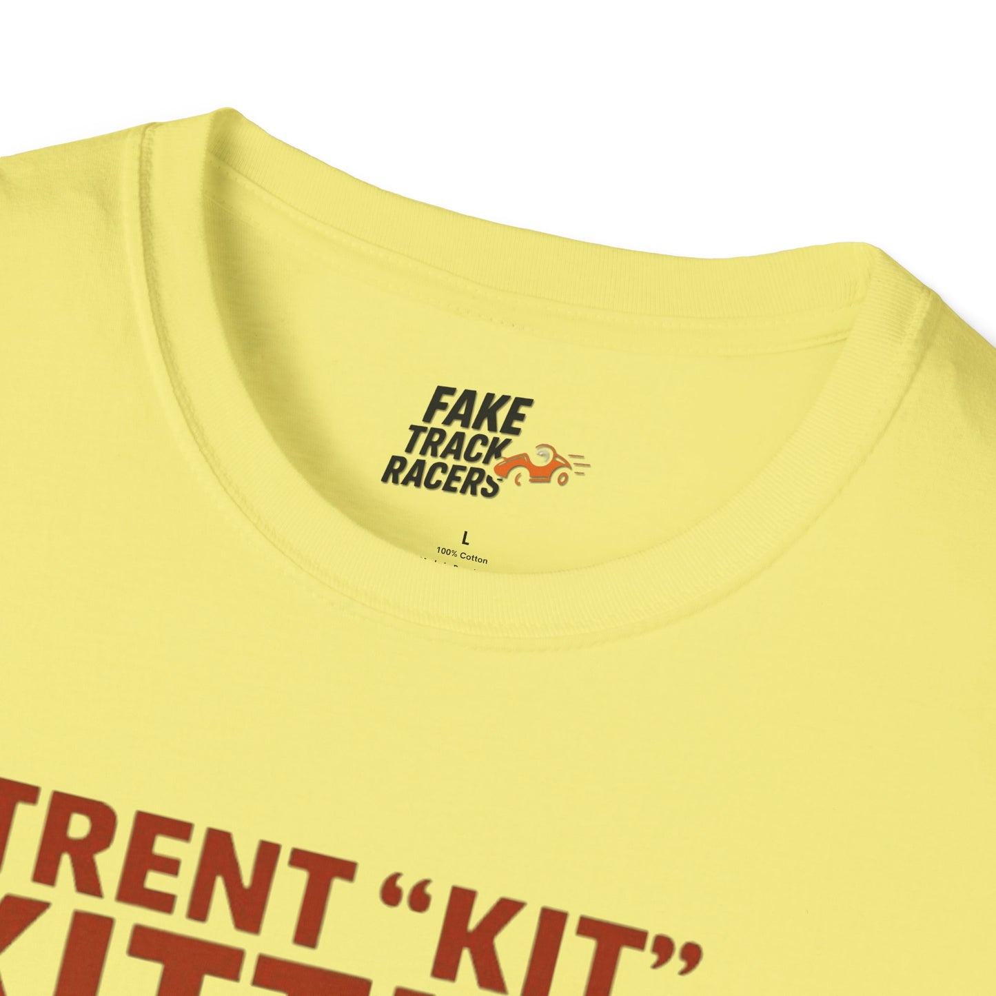 Vintage Style 90s Racing Tee Shirt TRENT KITTLES ROY Fake Track Racers