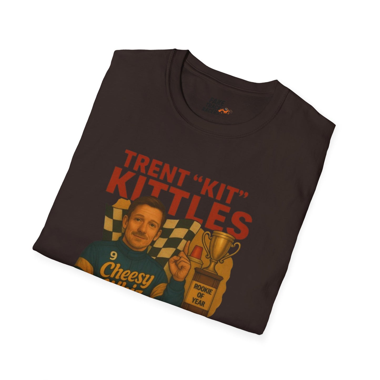 Vintage Style 90s Racing Tee Shirt TRENT KITTLES ROY Fake Track Racers