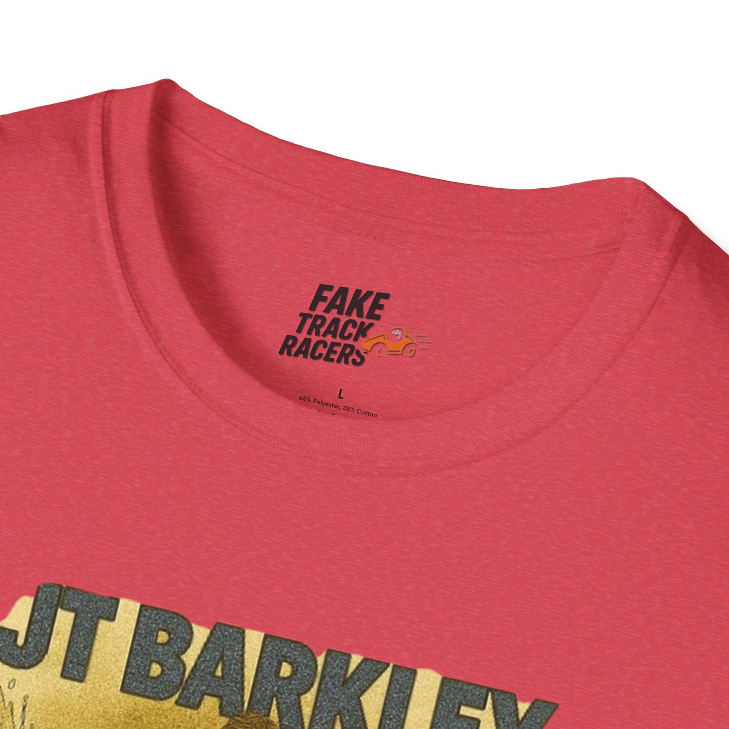 Vintage Style 90s Racing Tee Shirt JT BARKLEY Champion Shirt Fake Track Racers