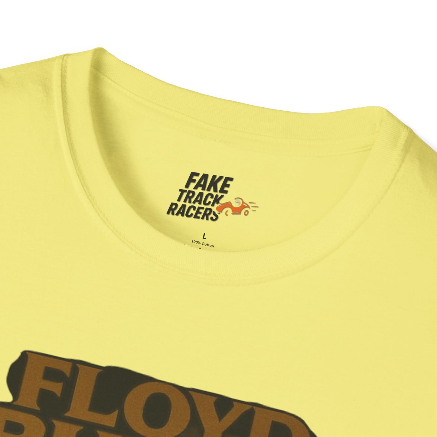 Vintage Style 90s Racing Tee Shirt FLOYD BUTTS Bapst Fake Track Racers