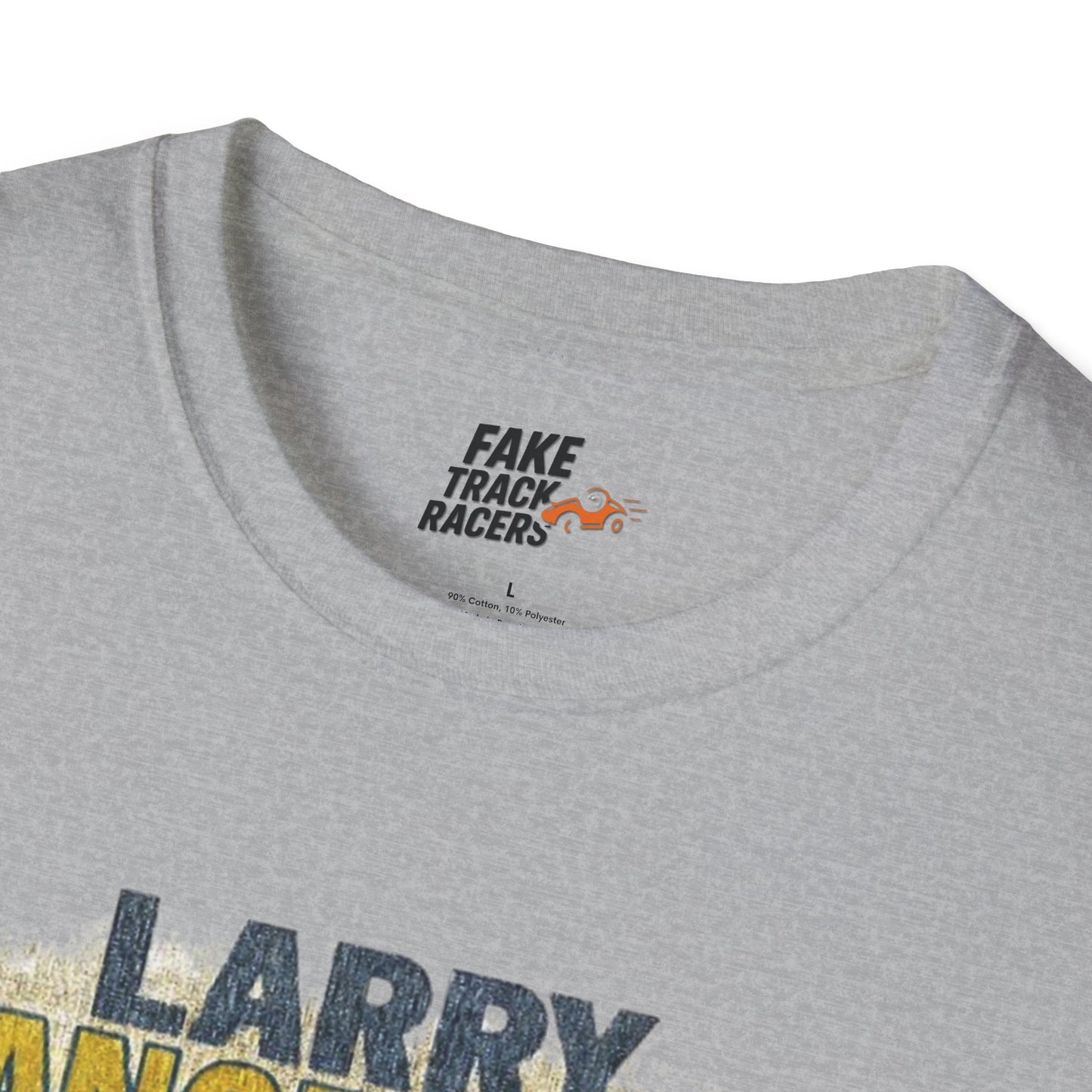 Vintage Style 90s Racing Tee Shirt LARRY DANGERMAN Deliver Shirt Fake Track Racers