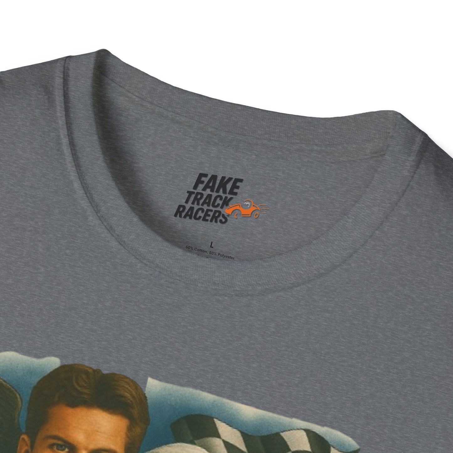 Vintage Style 90s Racing Tee Shirt BEAU DIESEL BC Fake Track Racers