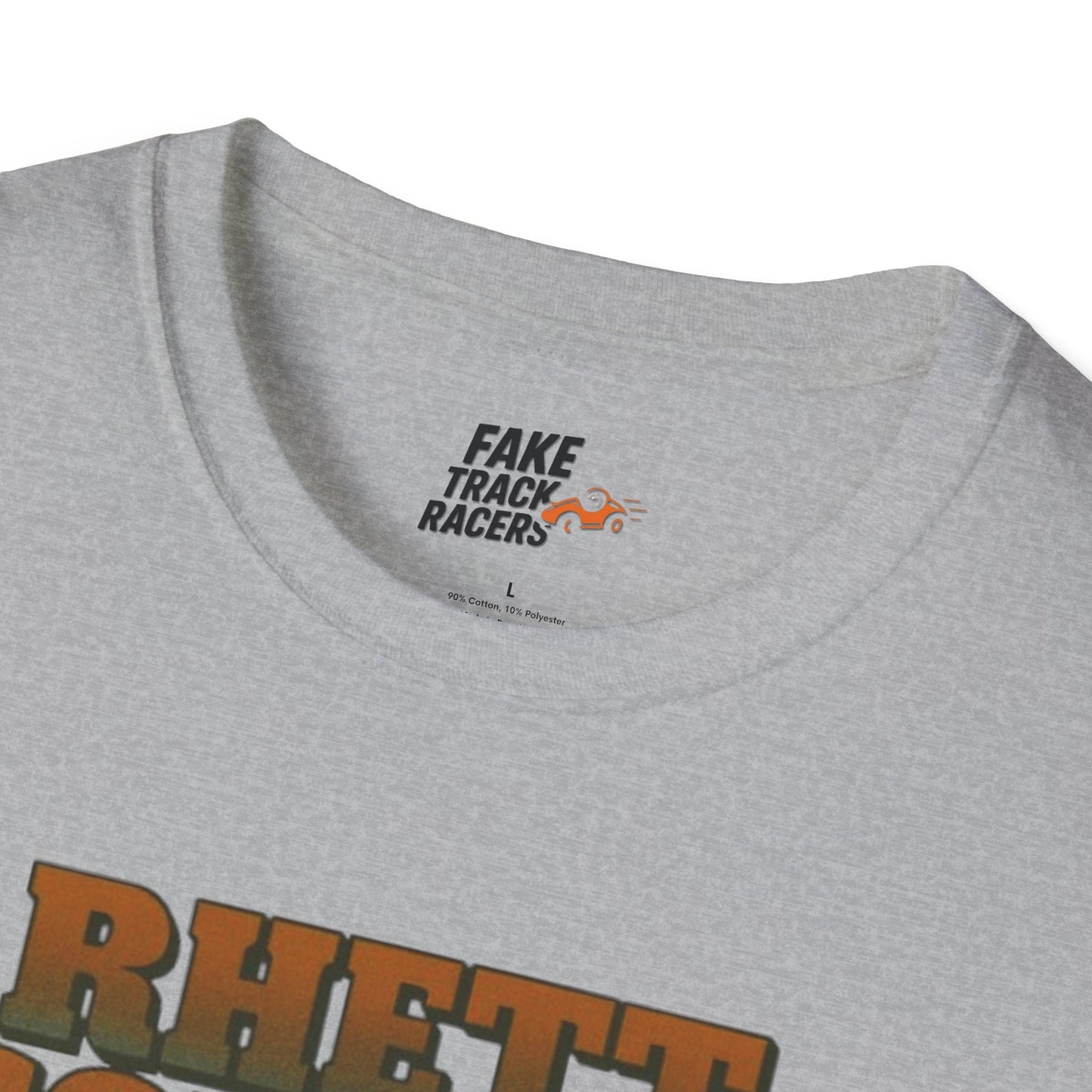 Vintage 90s Racing Tee Shirt RHETT COWAN, Fake Track Racing Shirt
