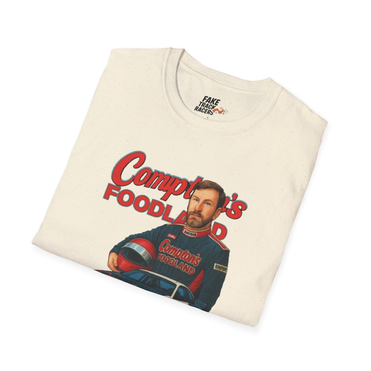 Vintage Style 90s Racing Tee Shirt GERONIMO LaFEET Comptons Fake Track Racers