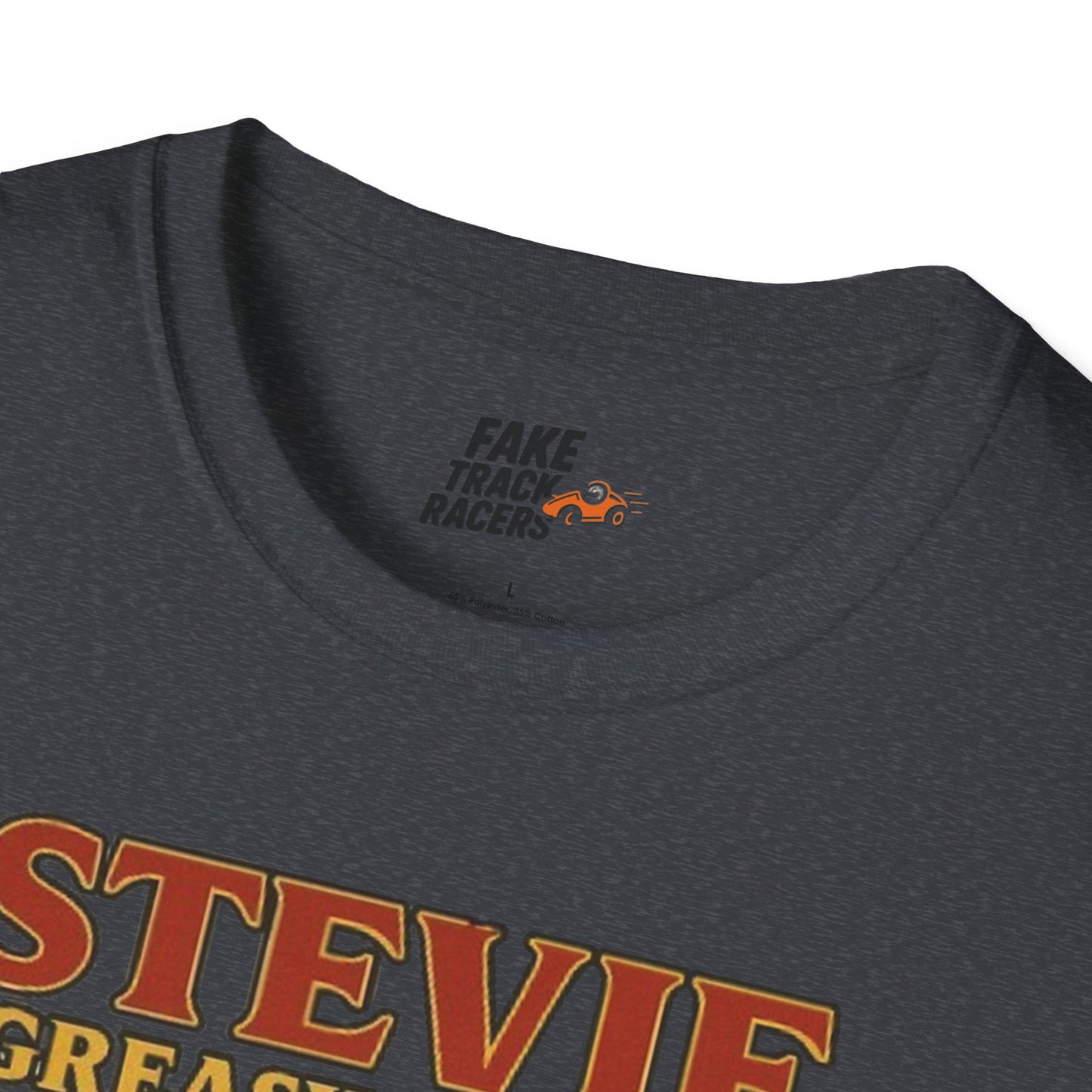 Vintage Style 90s Racing Tee Shirt STEVIE KREASY Whiskey Fake Track Racers