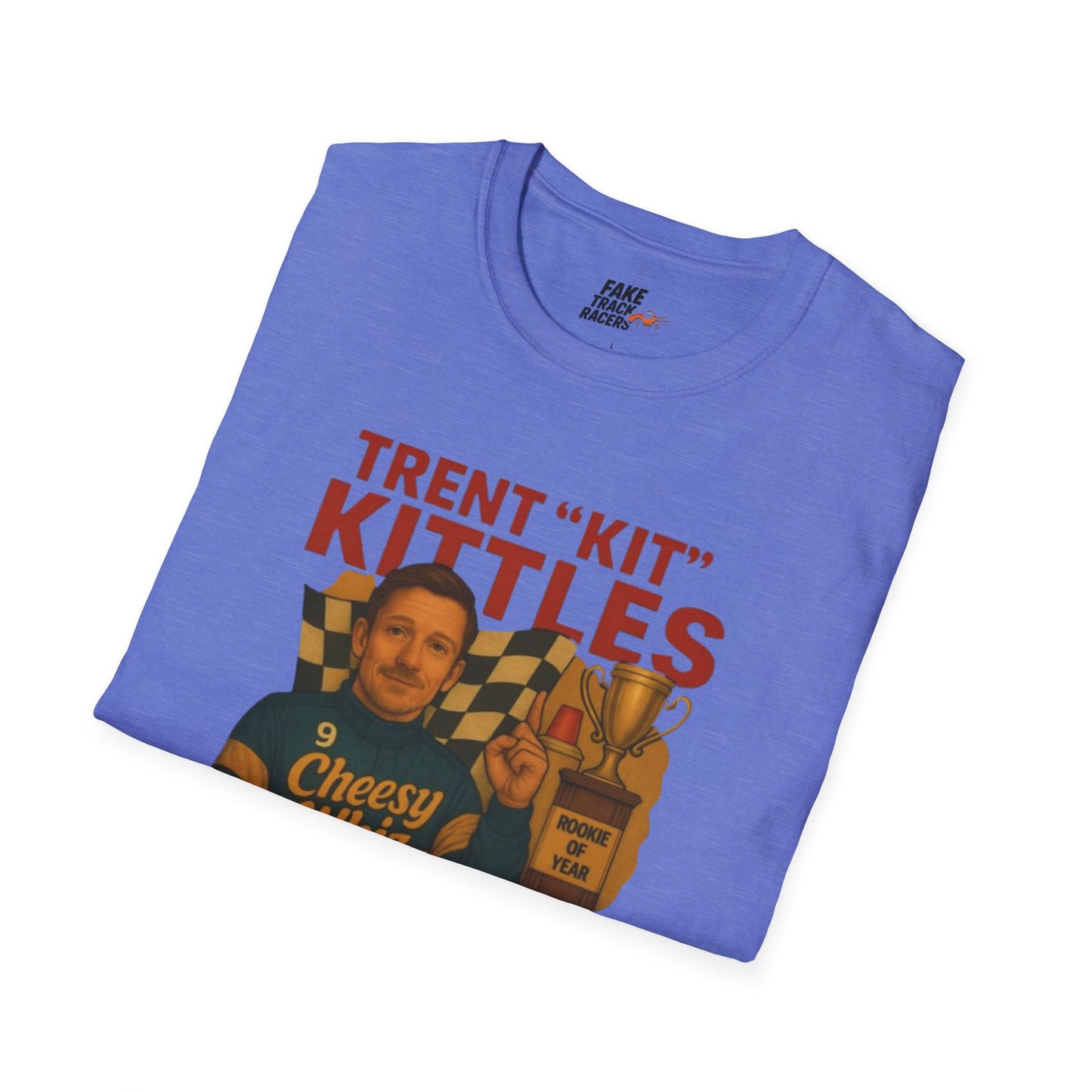Vintage Style 90s Racing Tee Shirt TRENT KITTLES ROY Fake Track Racers