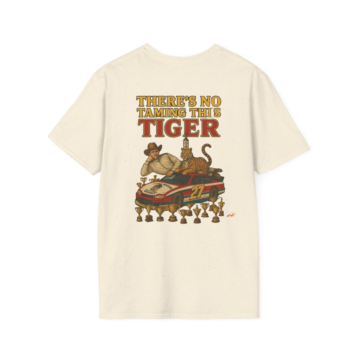 Vintage Style 90s Racing Tee Shirt STEVIE KREASY Whiskey Fake Track Racers