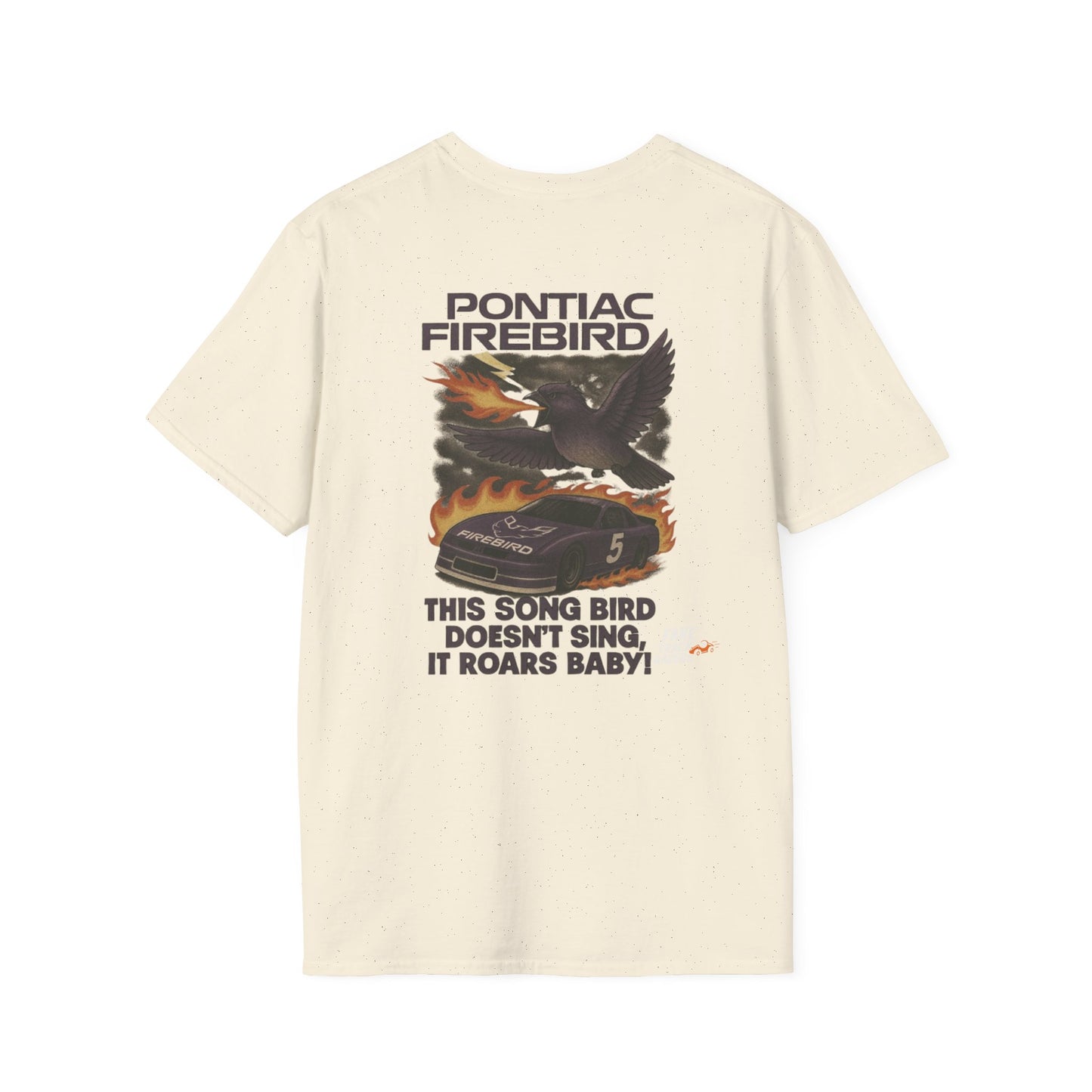 Vintage Style 90s Racing Tee Shirt BURT NIGHTINGALE Song Bird Fake Track Racers