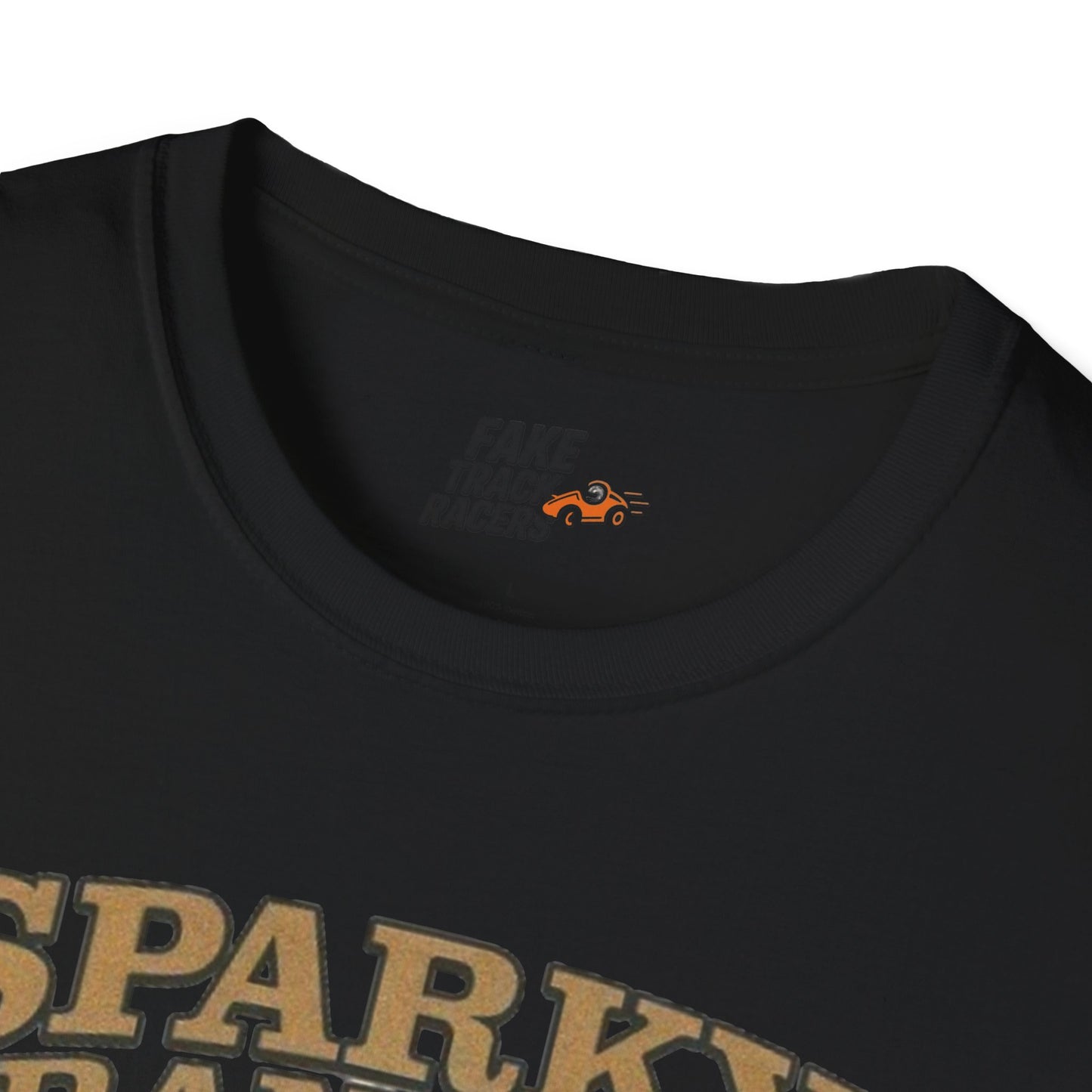 Vintage Style 90s Racing Tee Shirt SPARKY FRANKLIN OCTAVOLINE Fake Track Racers