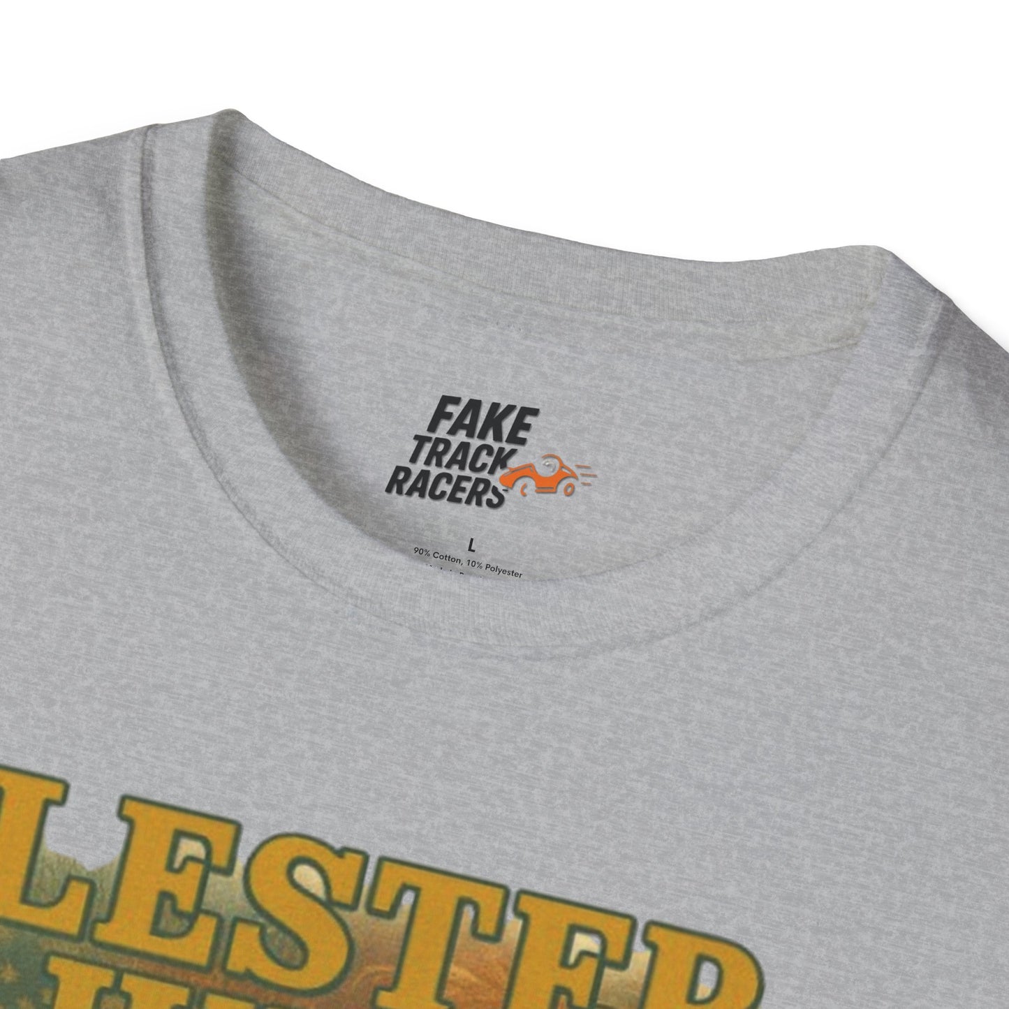 Vintage Style 90s Racing Tee Shirt LESTER JUDGE Memorial Shirt Fake Track Racers