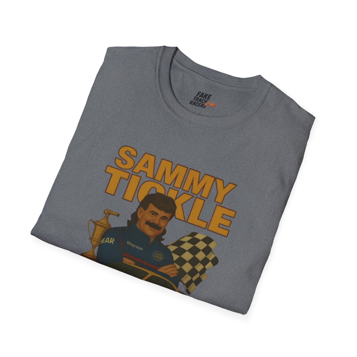 Vintage Style Racing Tee Shirt SAMMY TICKLE, 1988 Champion Shirt Fake Track Racers