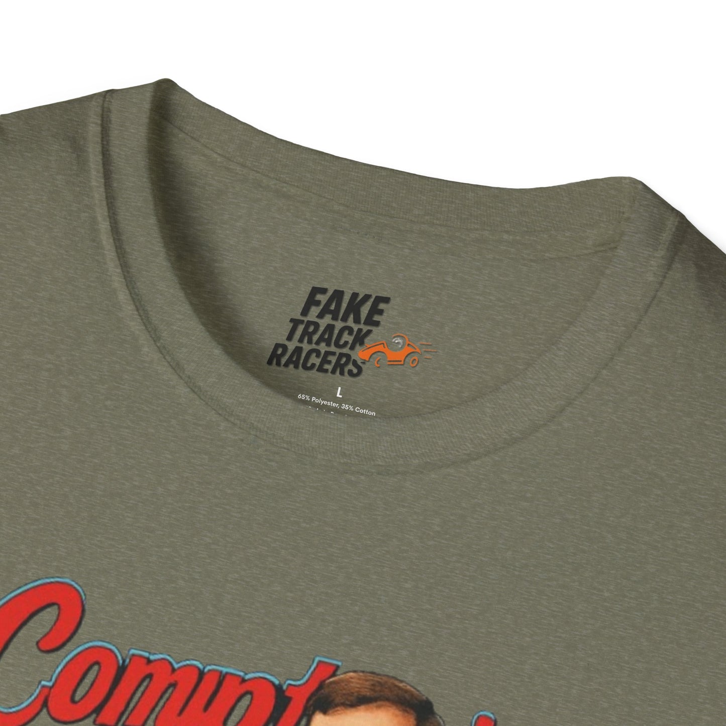 Vintage Style 90s Racing Tee Shirt GERONIMO LaFEET Comptons Fake Track Racers