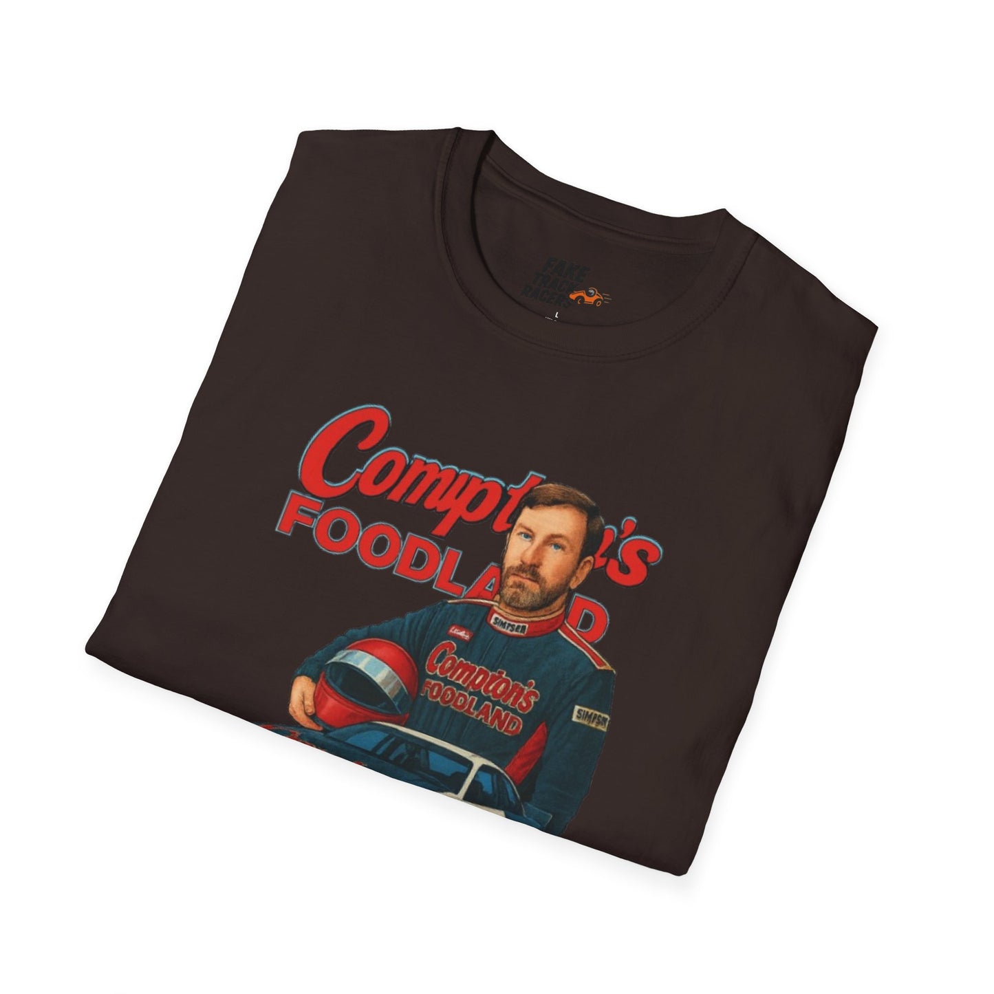 Vintage Style 90s Racing Tee Shirt GERONIMO LaFEET Comptons Fake Track Racers