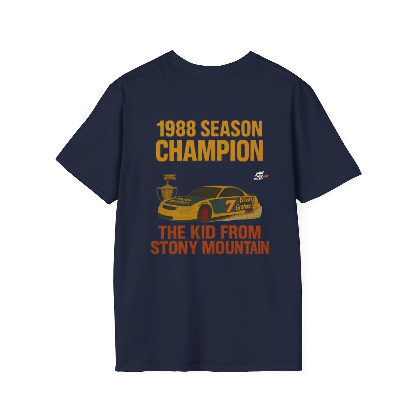 Vintage Style Racing Tee Shirt SAMMY TICKLE, 1988 Champion Shirt Fake Track Racers