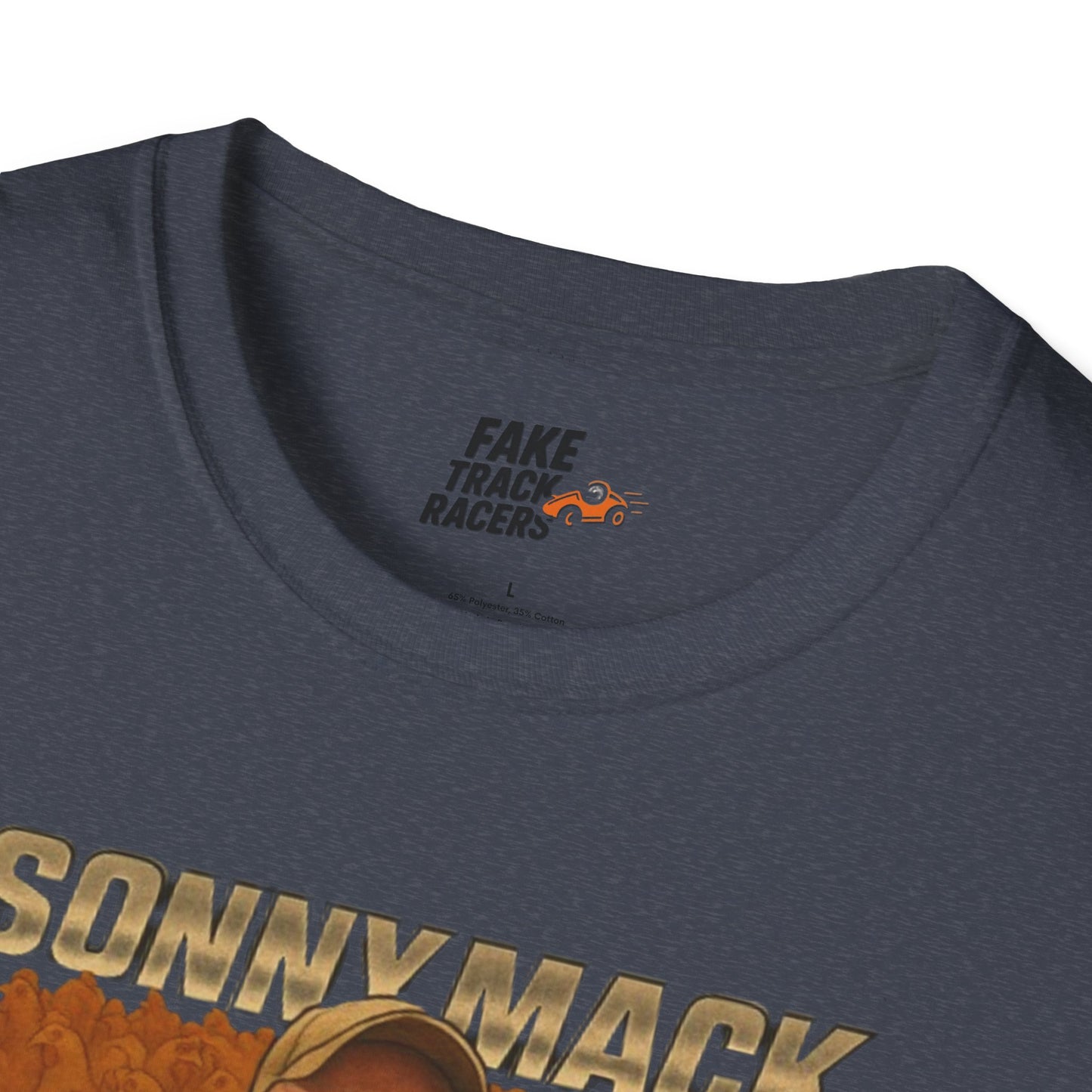 Vintage Style 90s Racing Tee Shirt SONNY MACK Mr Dinners Fake Track Racers