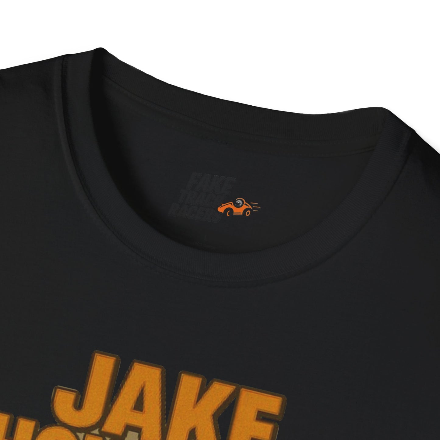 Vintage Style 90s Racing Tee Shirt JAKE OHOULAHAN Lucky Trinkets Fake Track Racers