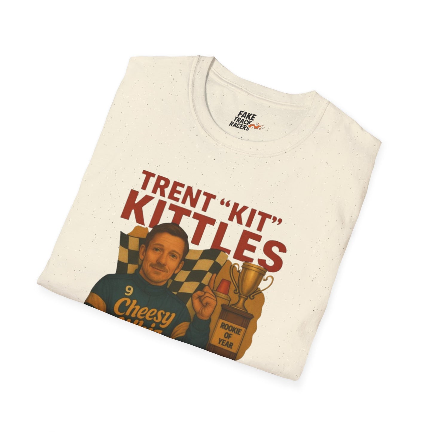 Vintage Style 90s Racing Tee Shirt TRENT KITTLES ROY Fake Track Racers