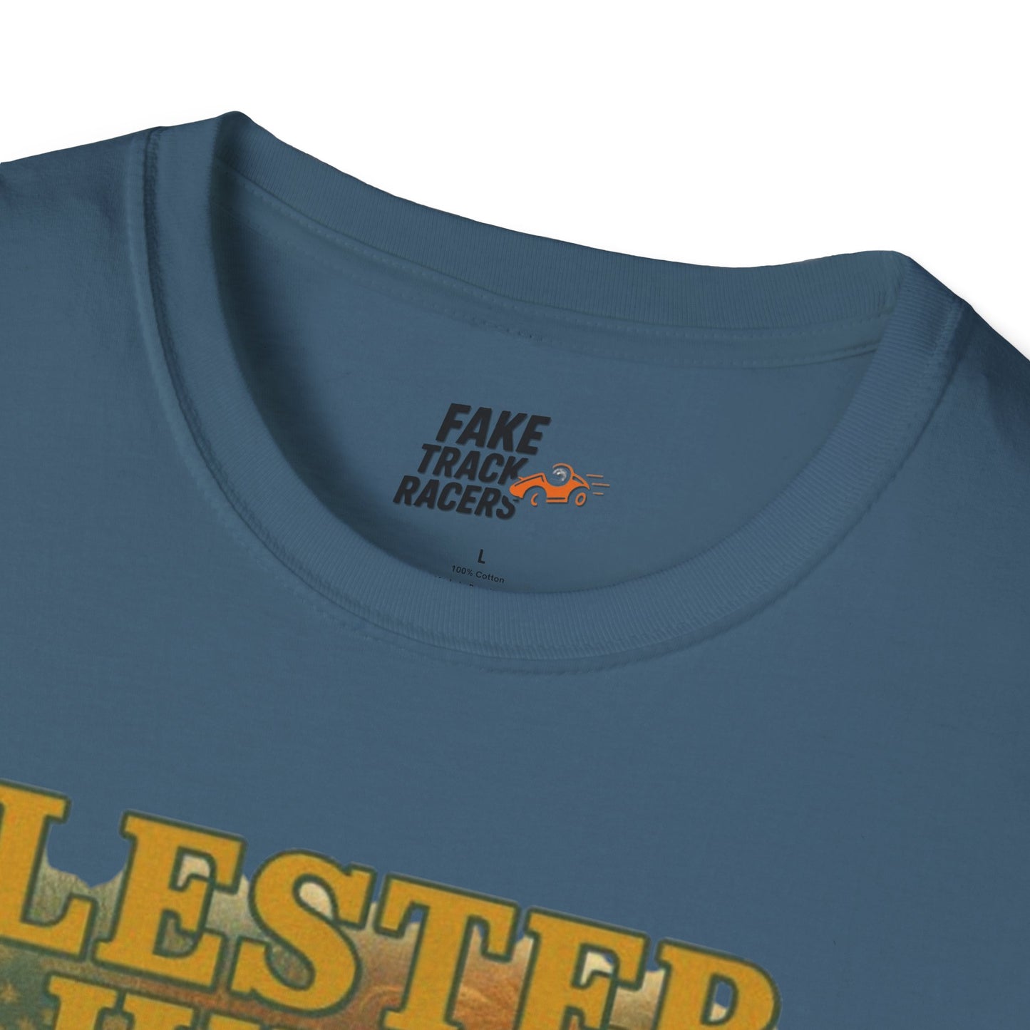 Vintage Style 90s Racing Tee Shirt LESTER JUDGE Memorial Shirt Fake Track Racers