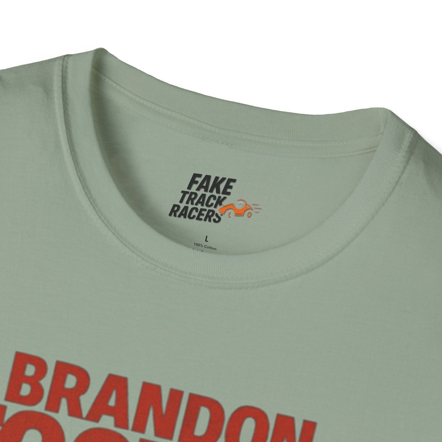 Vintage Style 90s Racing Tee Shirt BRANDON TOOTOO Alaska Fake Track Racers