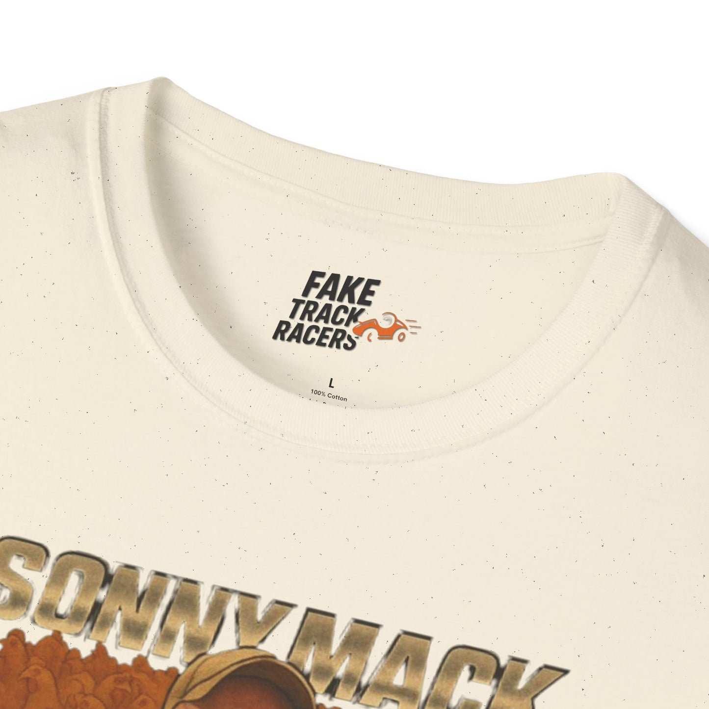 Vintage Style 90s Racing Tee Shirt SONNY MACK Mr Dinners Fake Track Racers