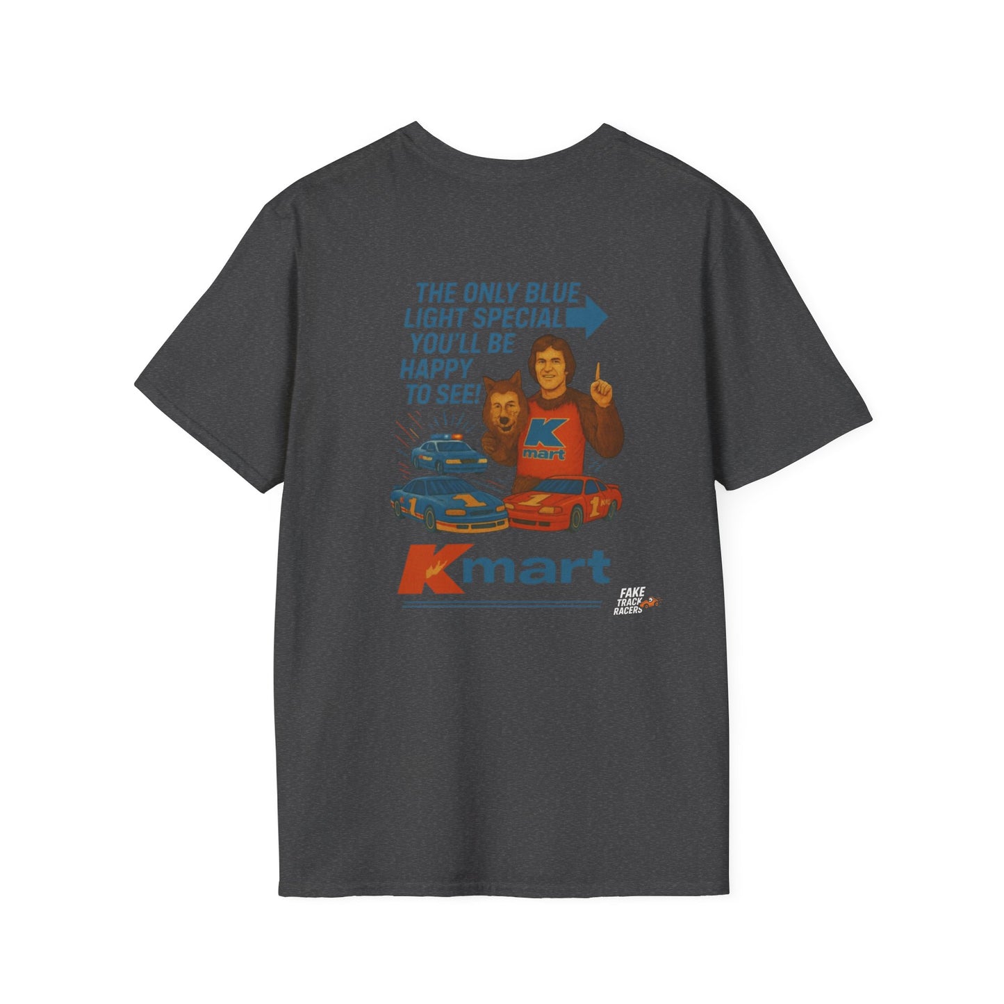 Vintage Style 90s Racing Tee Shirt RICKEY VALENTINE KMart Fake Track Racers