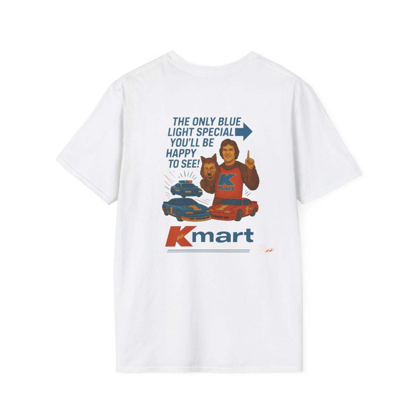 Vintage Style 90s Racing Tee Shirt RICKEY VALENTINE KMart Fake Track Racers