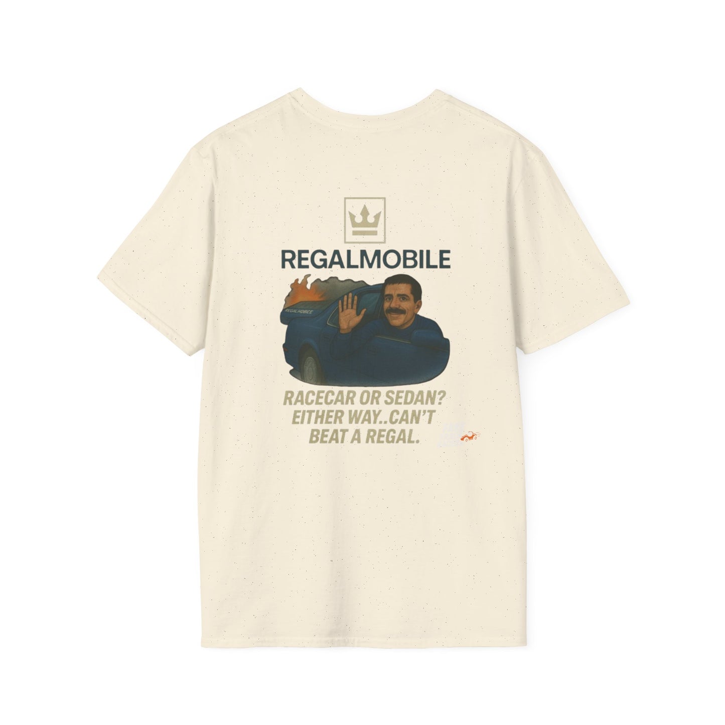 Vintage Style 90s Racing Tee Shirt TEDDY BRADSHAW Regal Fake Track Racers