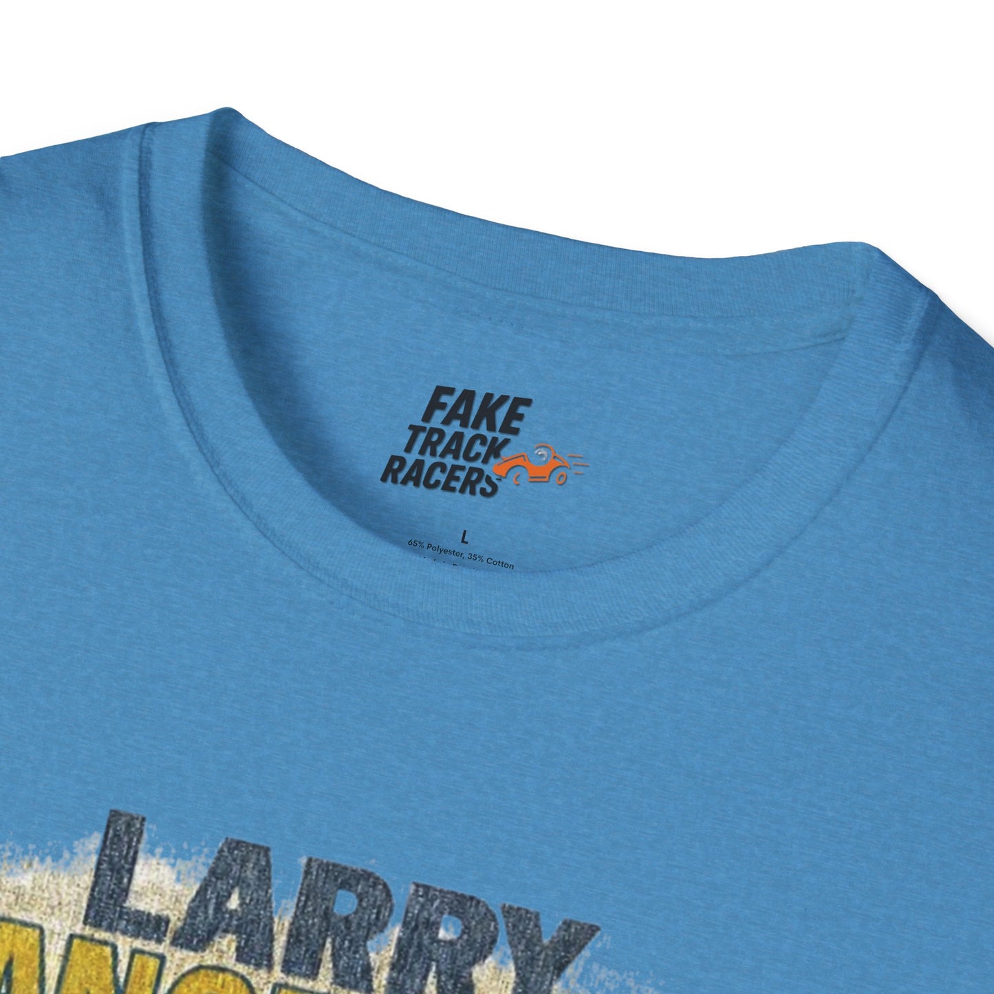 Vintage Style 90s Racing Tee Shirt LARRY DANGERMAN Deliver Shirt Fake Track Racers