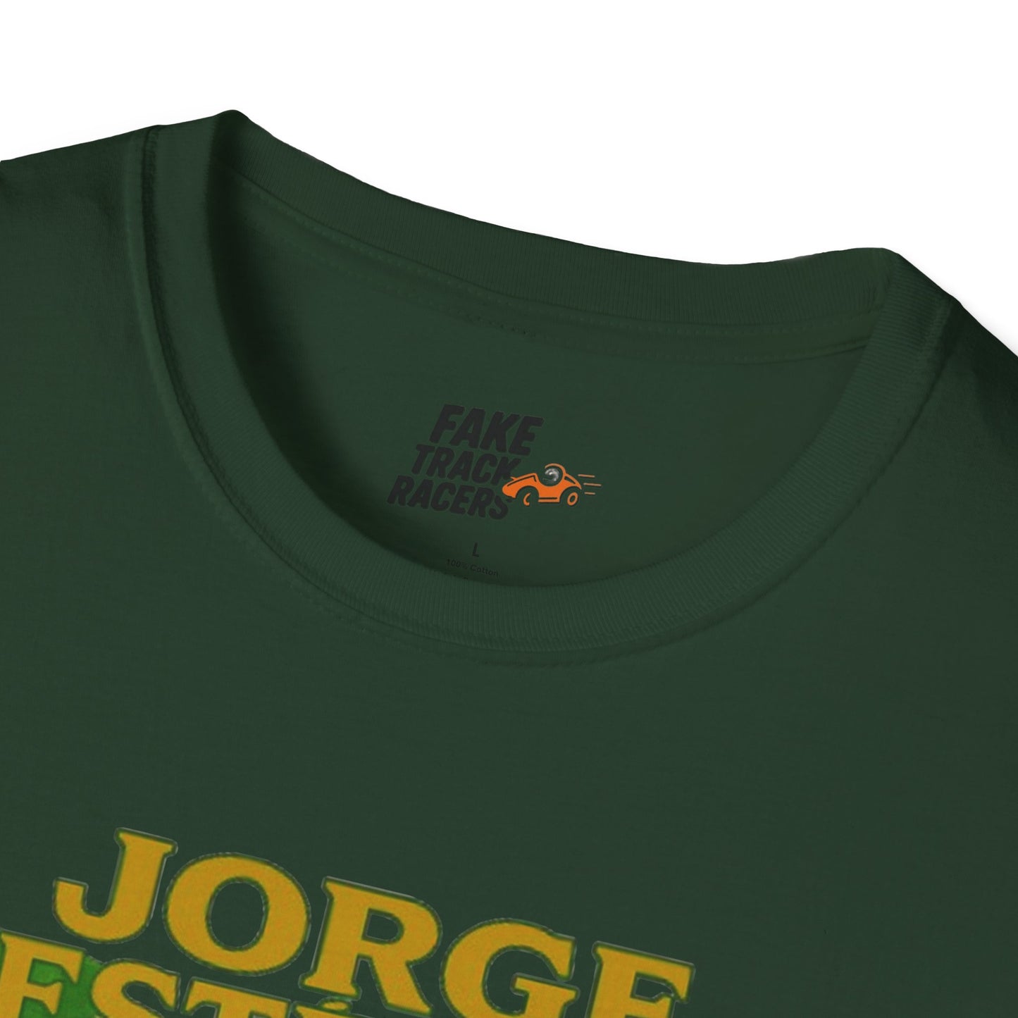 Vintage Style 90s Racing Tee Shirt JORGE ESTEVEZ Cerveza Champ Fake Track Racers