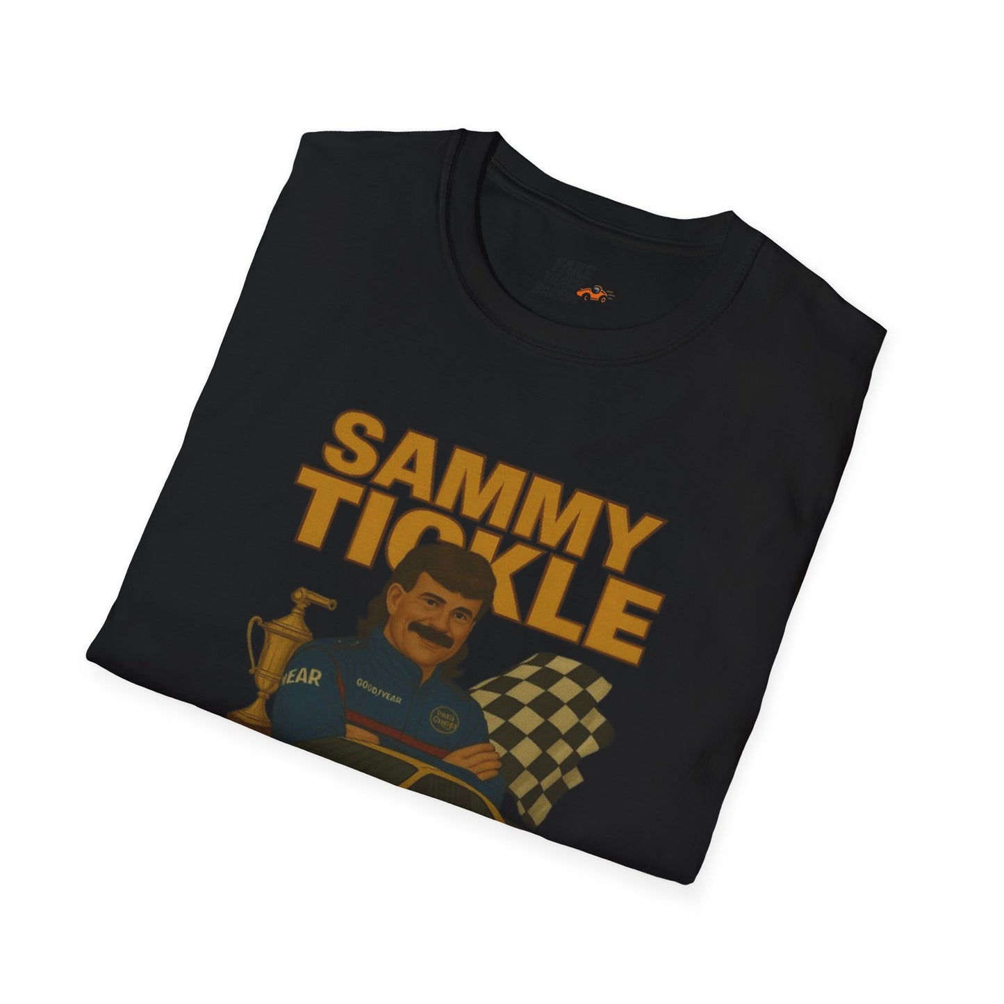 Vintage Style Racing Tee Shirt SAMMY TICKLE, 1988 Champion Shirt Fake Track Racers