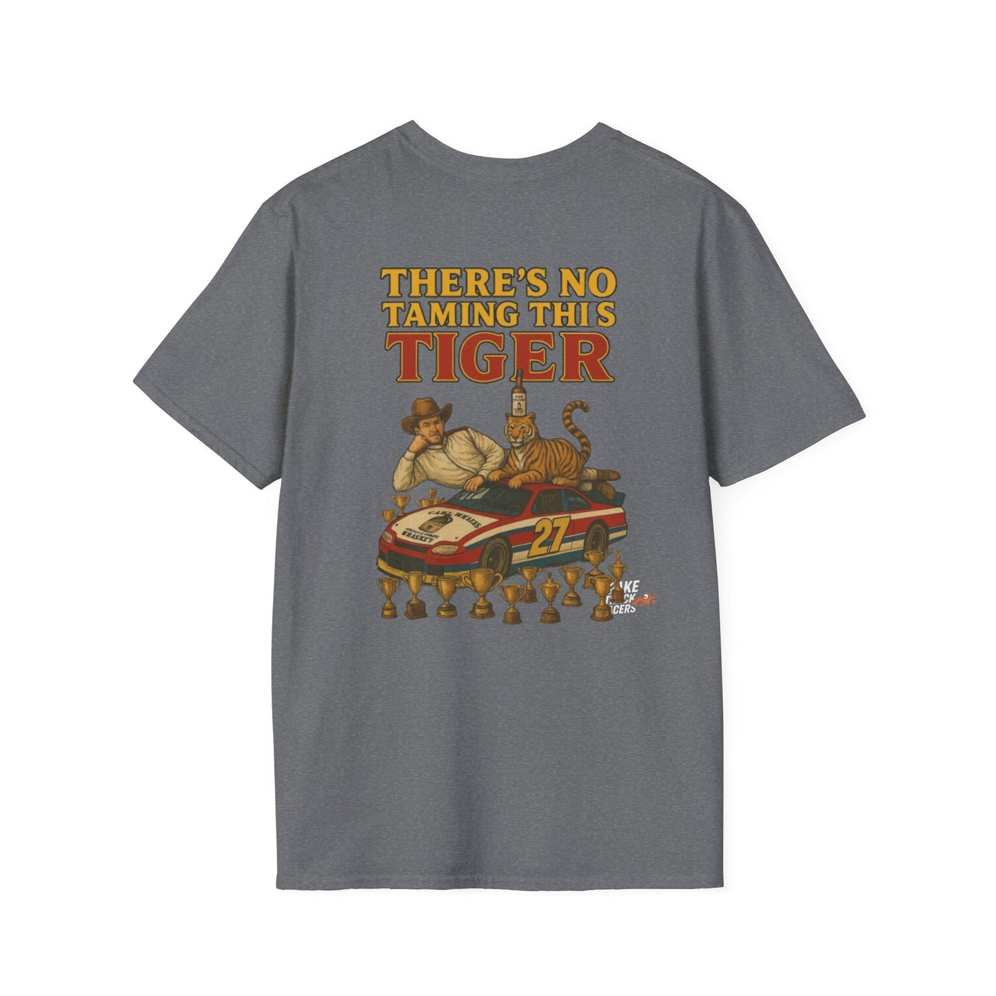 Vintage Style 90s Racing Tee Shirt STEVIE KREASY Whiskey Fake Track Racers