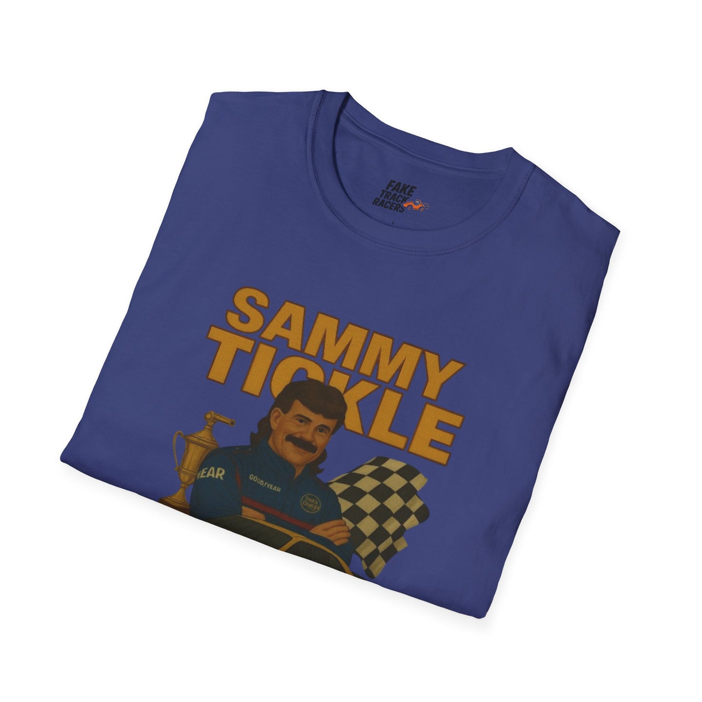 Vintage Style Racing Tee Shirt SAMMY TICKLE, 1988 Champion Shirt Fake Track Racers