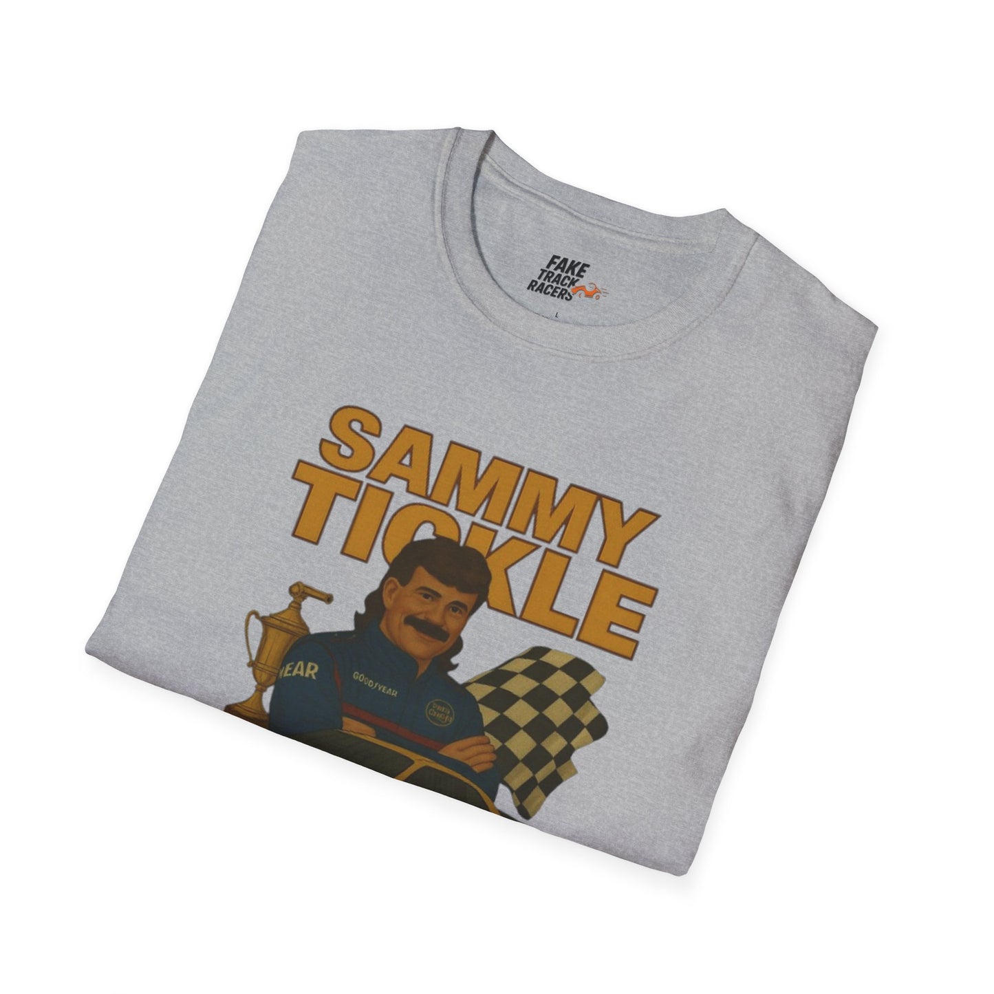 Vintage Style Racing Tee Shirt SAMMY TICKLE, 1988 Champion Shirt Fake Track Racers