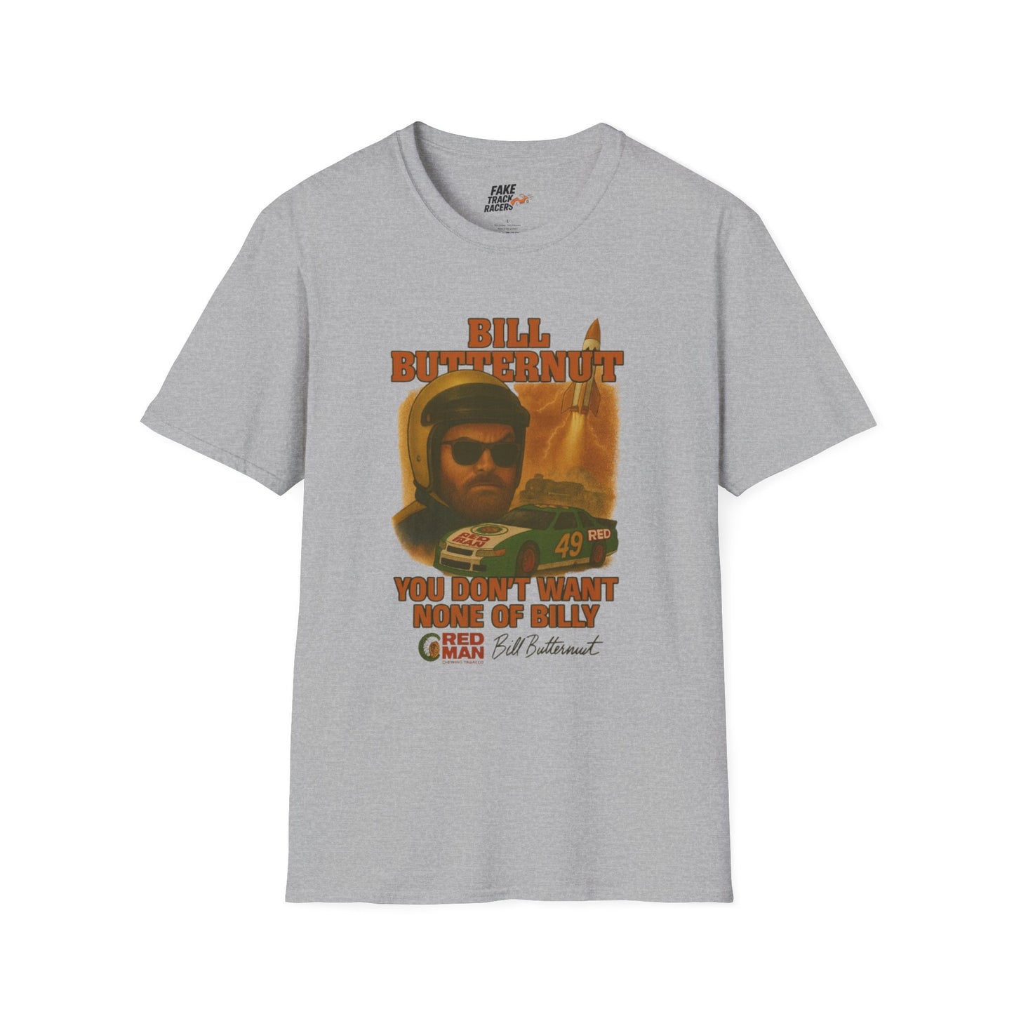 Vintage Style 90s Racing Tee Shirt BILLY BUTTERNUT Billy Shirt Fake Track Racers