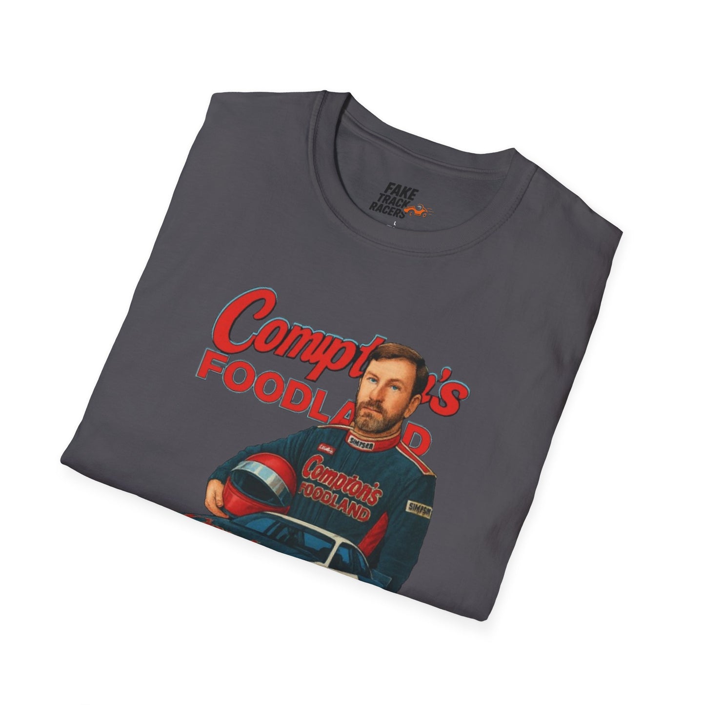 Vintage Style 90s Racing Tee Shirt GERONIMO LaFEET Comptons Fake Track Racers