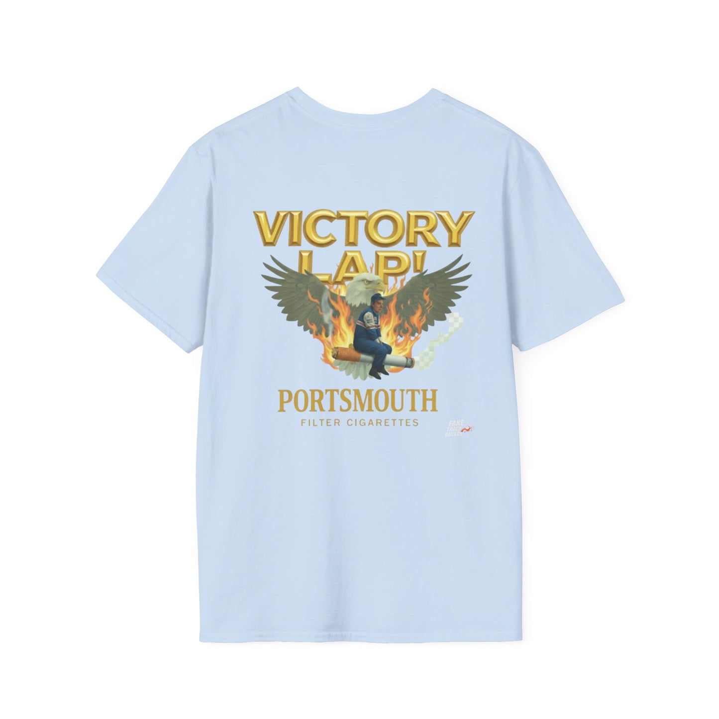 Vintage Style 90s Racing Tee Shirt NORMAN SPARKS Victory Fake Track Racers