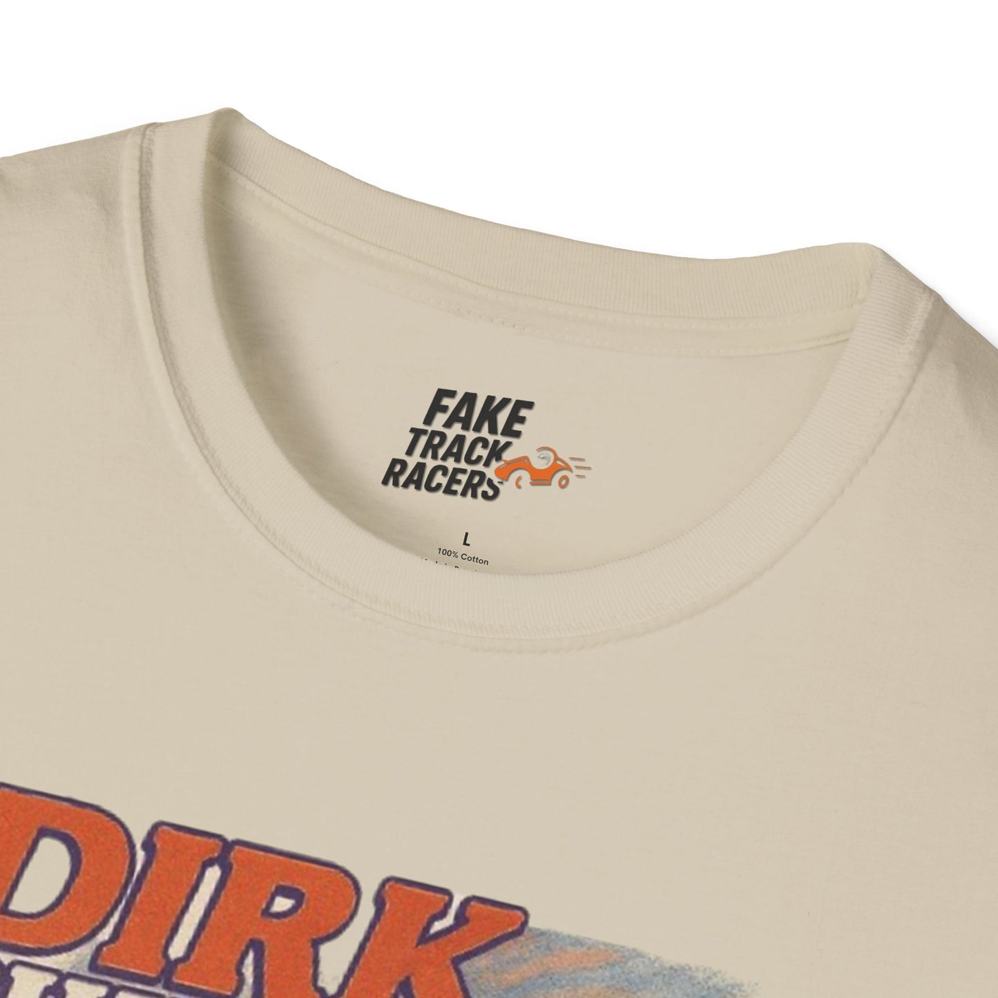Vintage Style 90s Racing Tee DIRK CHUPWIPER DZ Fake Track Racers