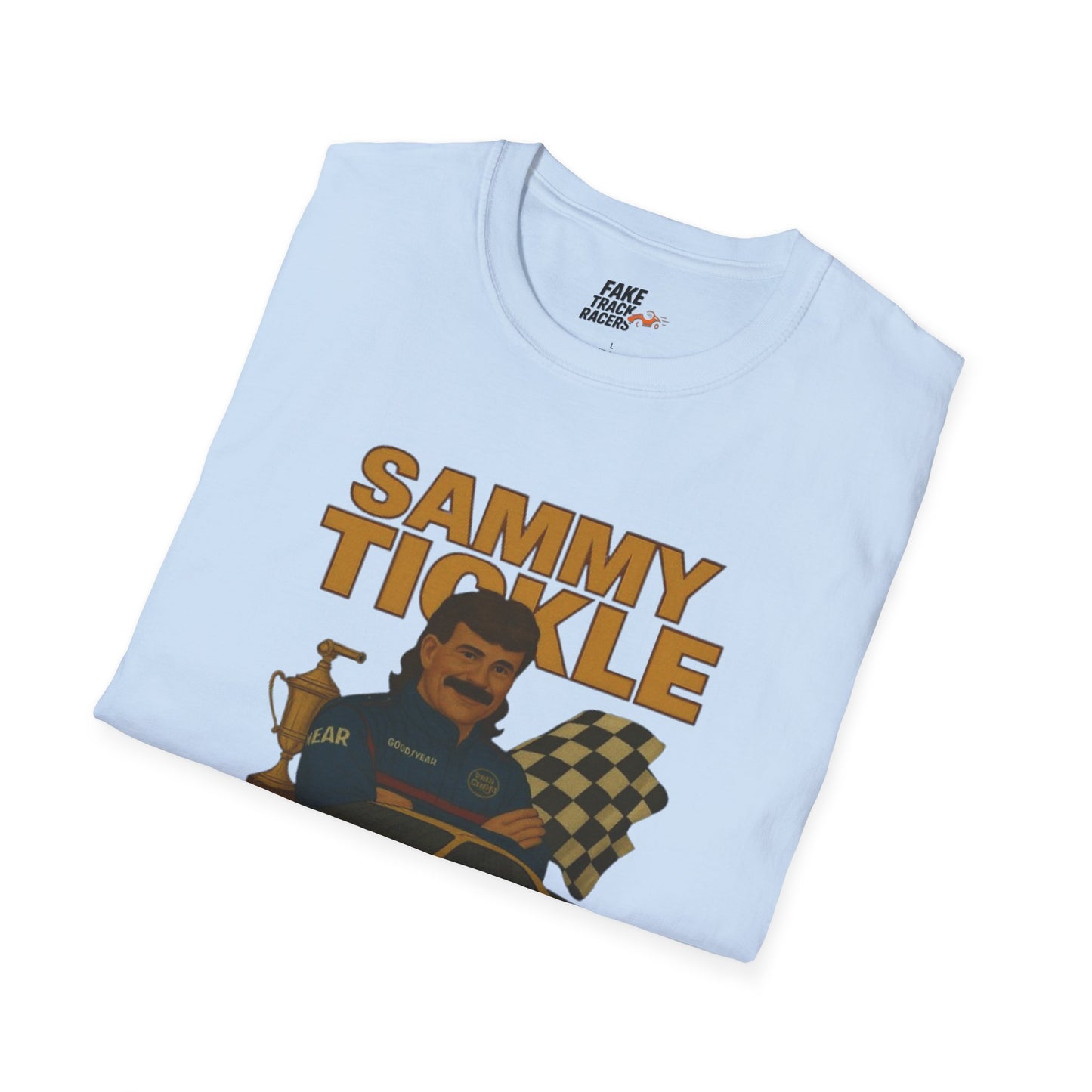 Vintage Style Racing Tee Shirt SAMMY TICKLE, 1988 Champion Shirt Fake Track Racers