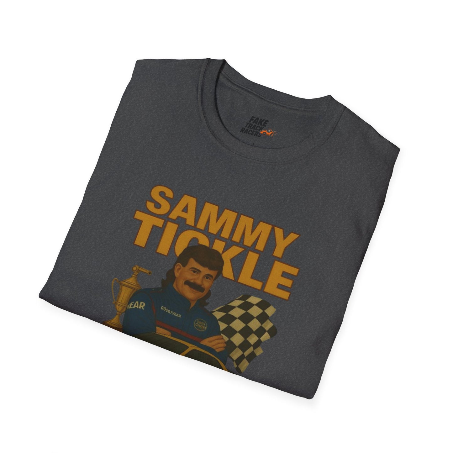 Vintage Style Racing Tee Shirt SAMMY TICKLE, 1988 Champion Shirt Fake Track Racers