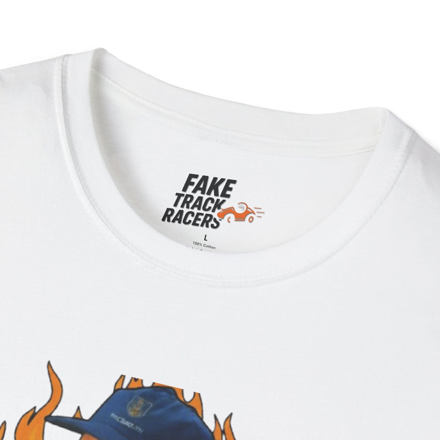 Vintage Style 90s Racing Tee Shirt NORMAN SPARKS Victory Fake Track Racers