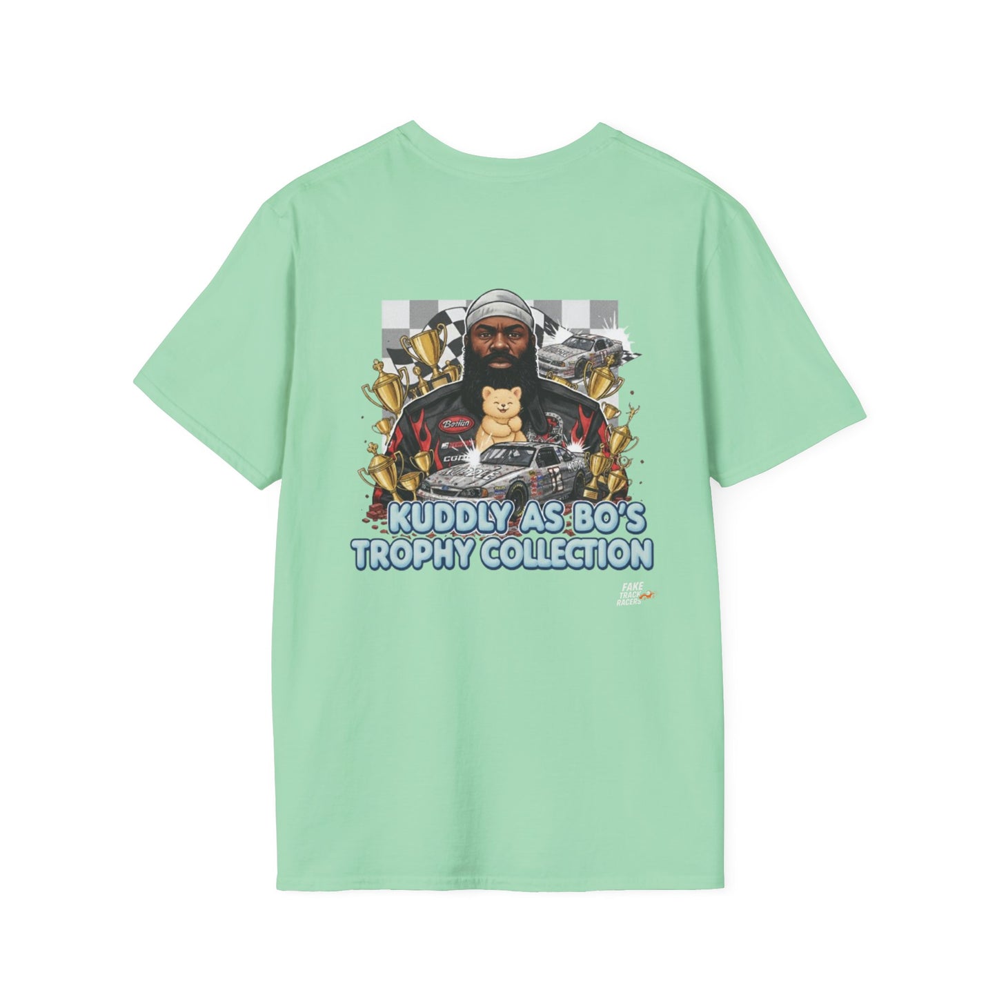 Vintage Style 90s Racing Tee Shirt BO SLAUGHTER Kuddle Fake Track Racers