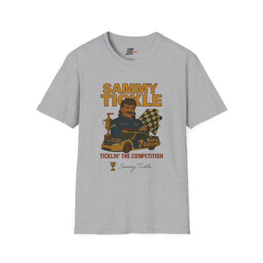 Vintage Style Racing Tee Shirt SAMMY TICKLE, 1988 Champion Shirt Fake Track Racers
