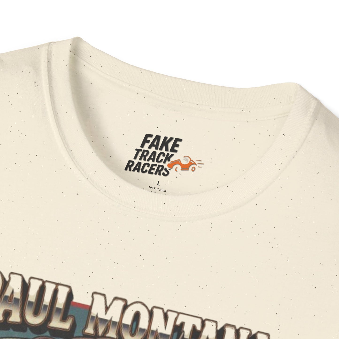 Vintage Style 90s Racing Tee Shirt PAUL MONTANA Bull Fake Track Racers