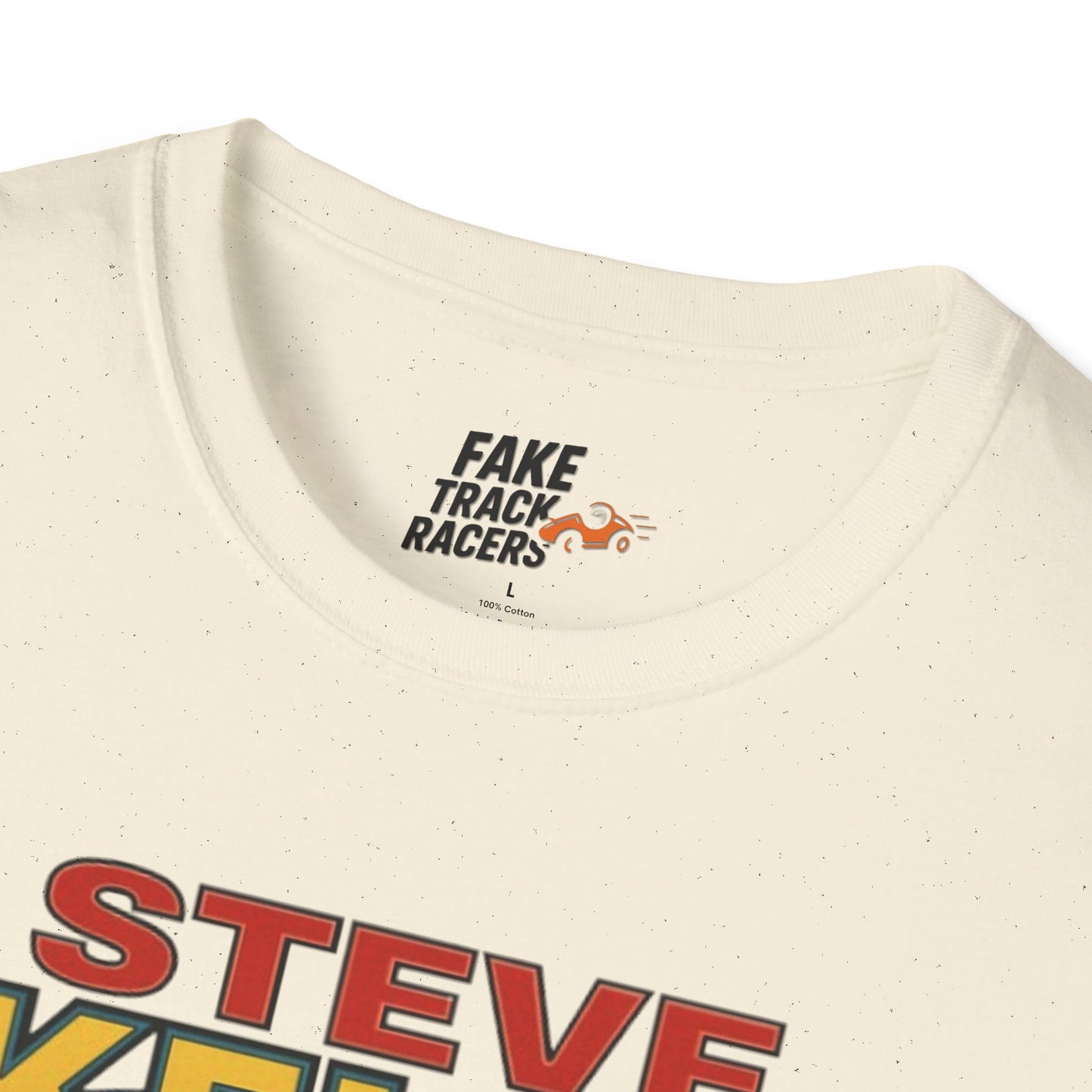 Vintage Style 90s Racing Tee Shirt STEVE KELLY Jool Fake Track Racers