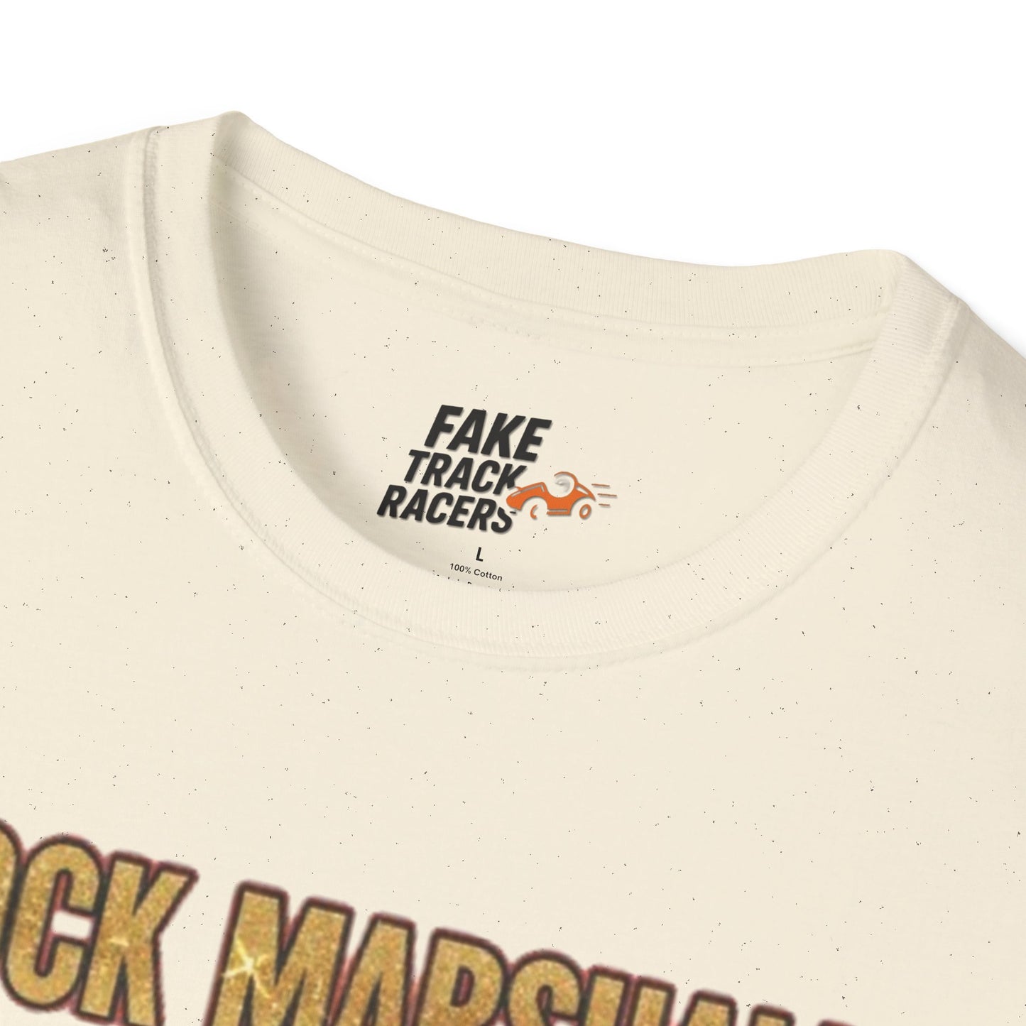 Vintage Style 90s Racing Tee Shirt ROCK MARSHALL Chef Microwave Fake Track Racers