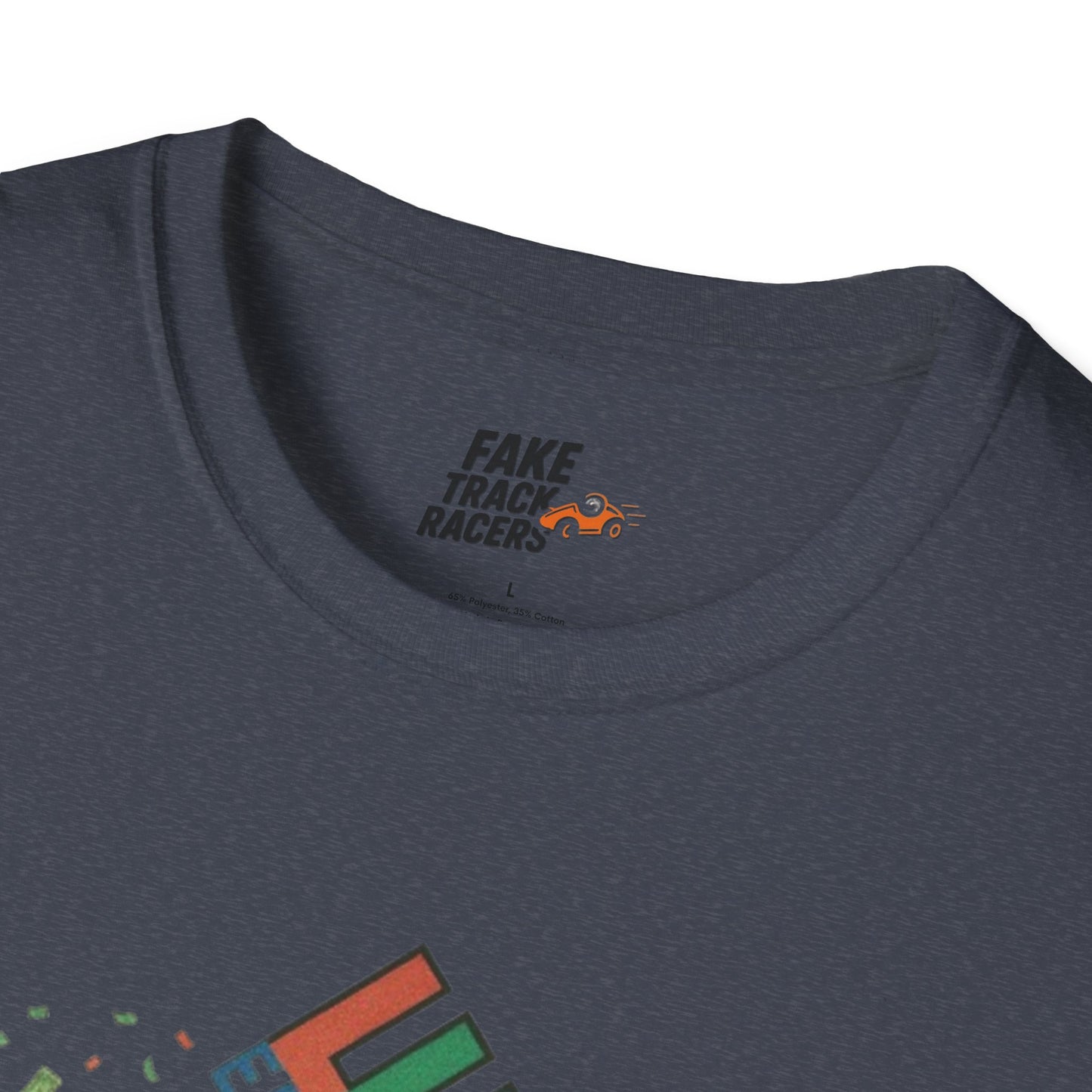Vintage Style 90s Racing Tee Shirt BUCK BLANKENSHIP Enron Fake Track Racers
