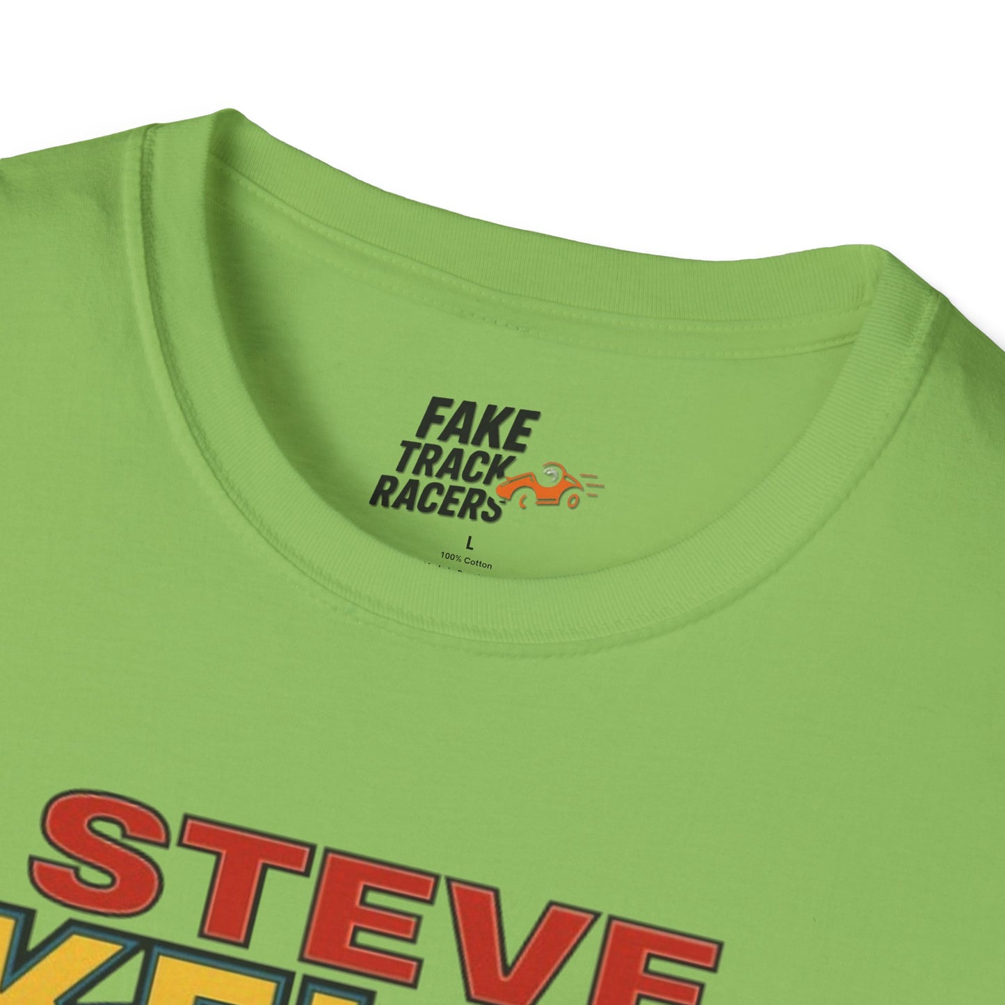 Vintage Style 90s Racing Tee Shirt STEVE KELLY Jool Fake Track Racers